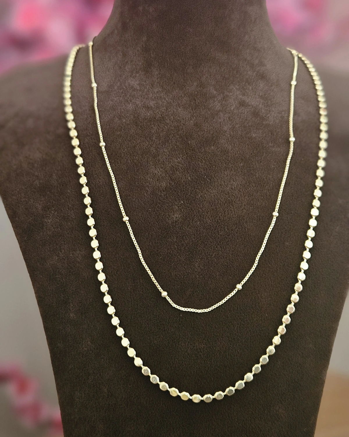 Twin Glow – 2’li Sade Kolye