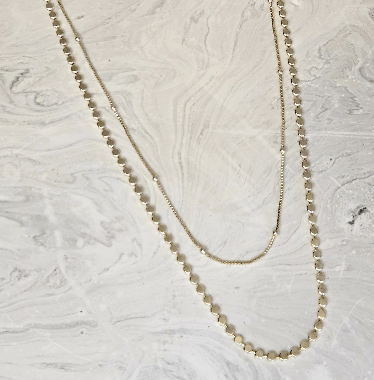 Twin Glow – 2’li Sade Kolye