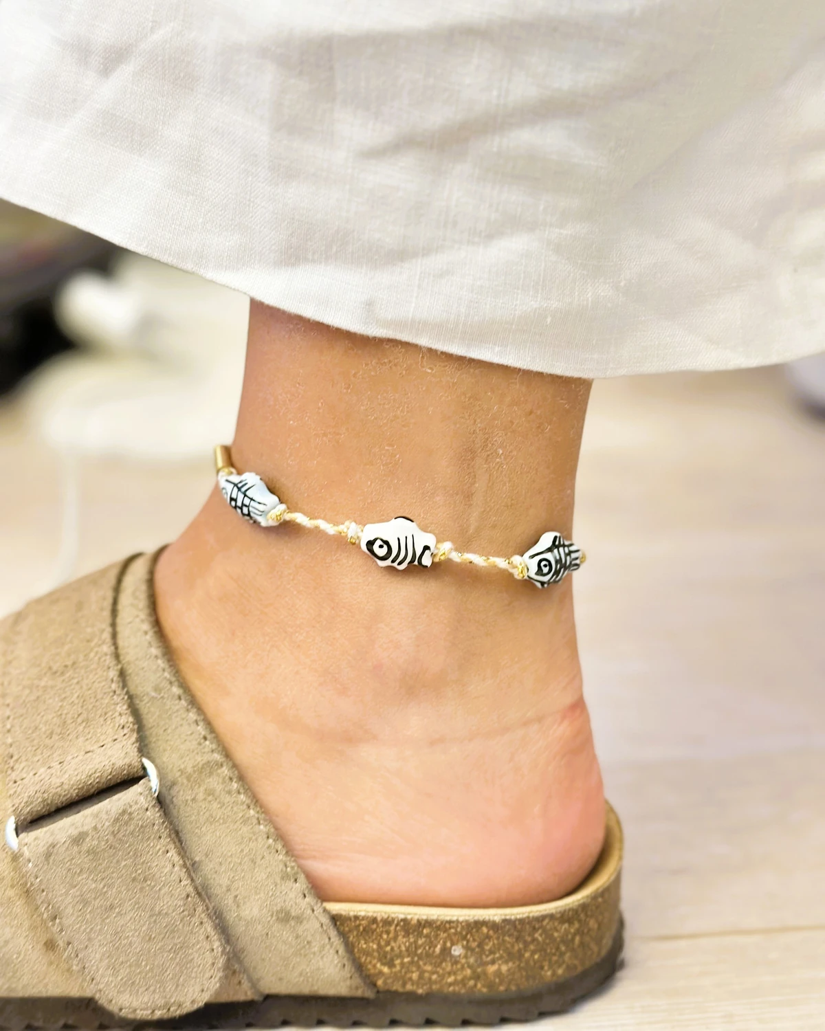 Fishes on the ankle - Seramik Balıklı Halhal