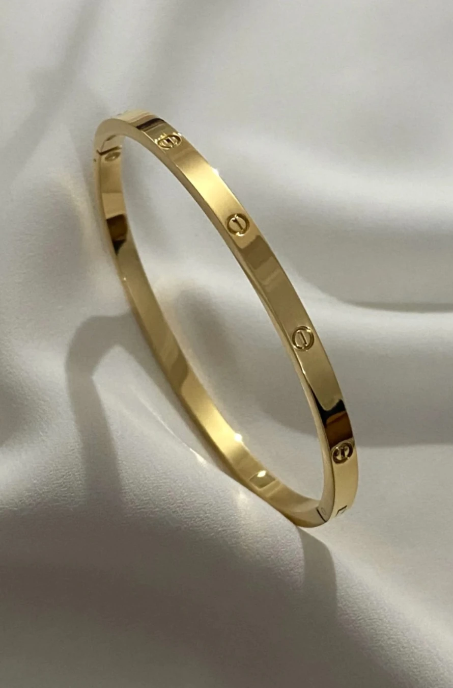 CARTER MODEL KARARMAZ ÇELİK ALTIN RENKLİ KELEPÇE