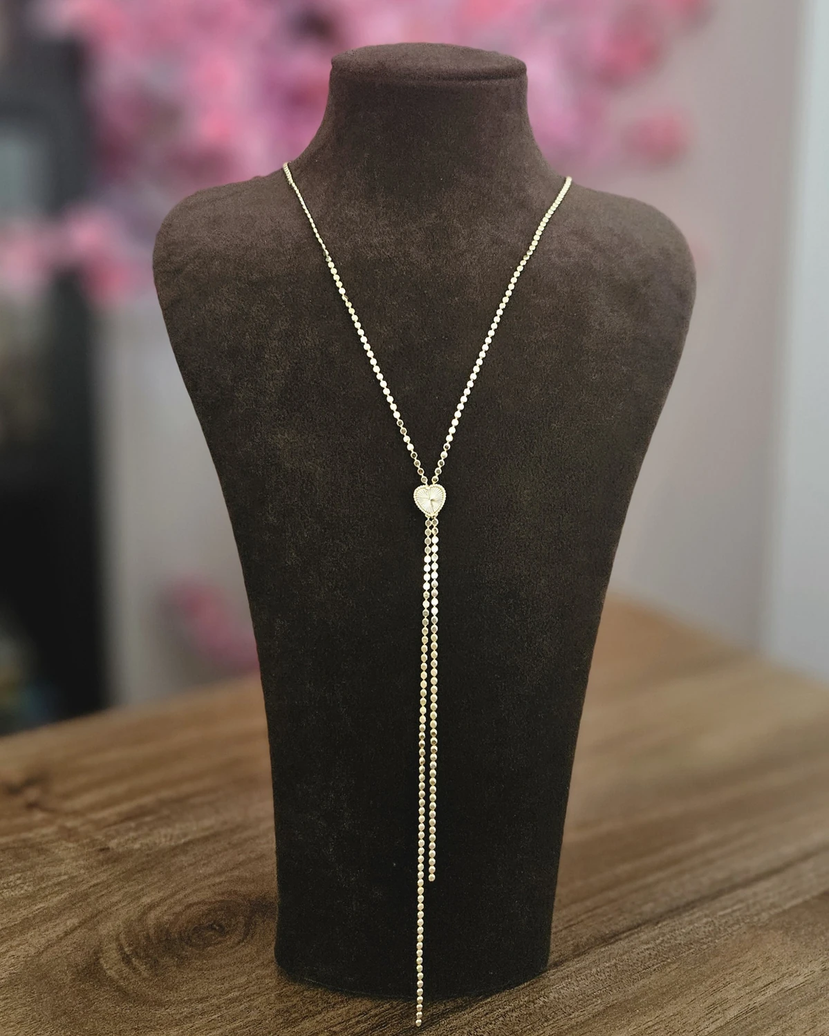 Heart Charm – Kalp Detaylı Y Shape Kolye