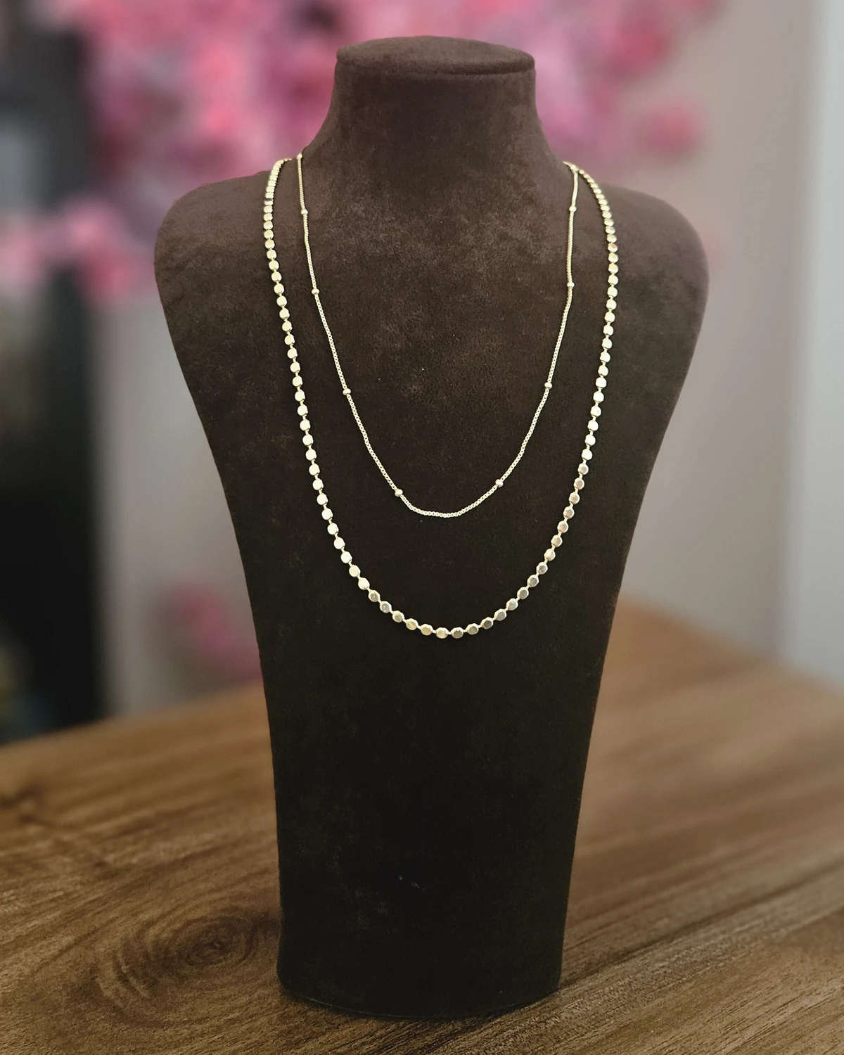 Twin Glow – 2’li Sade Kolye