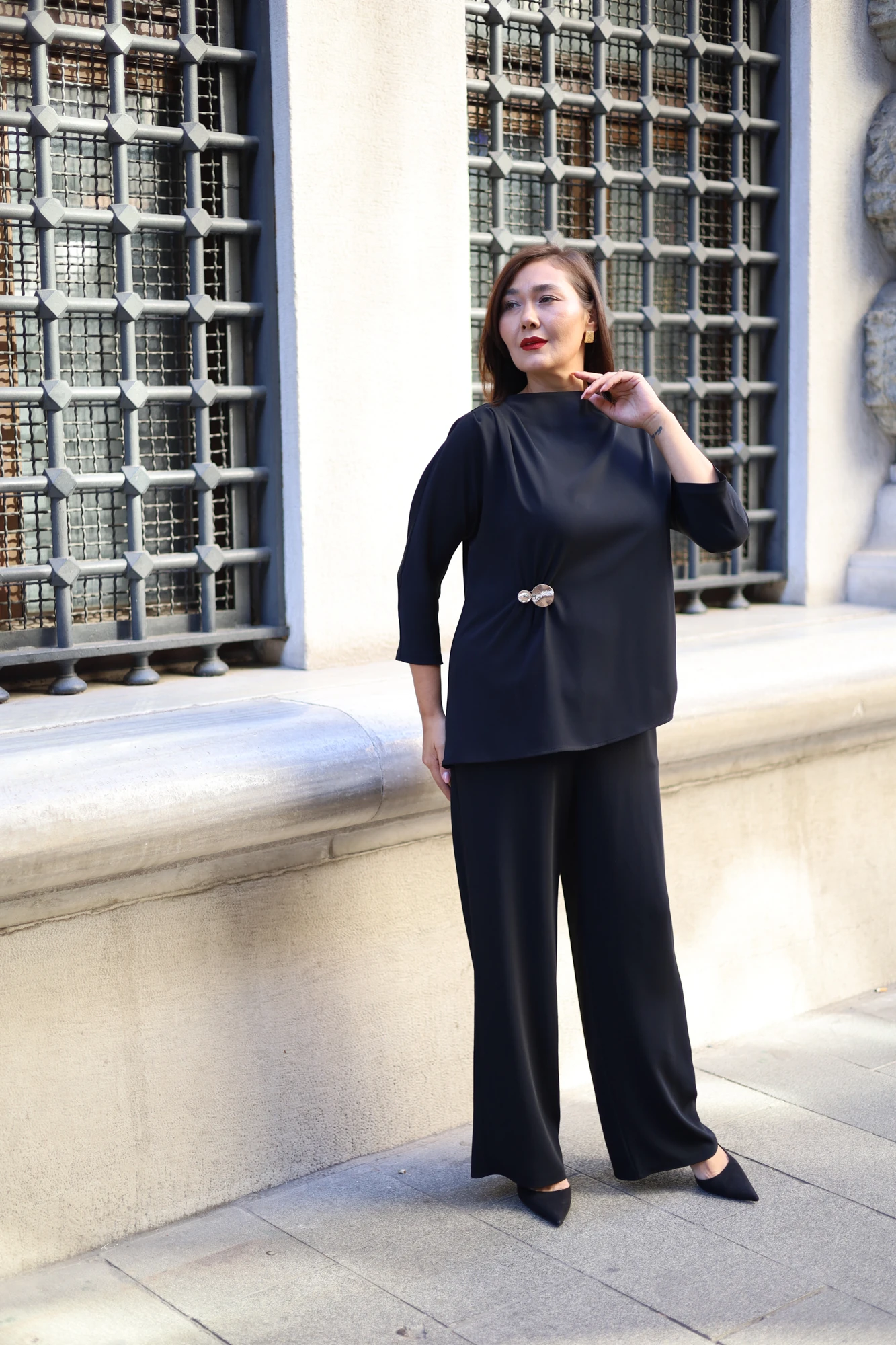 Tokalı Saten İkili Takım 3269