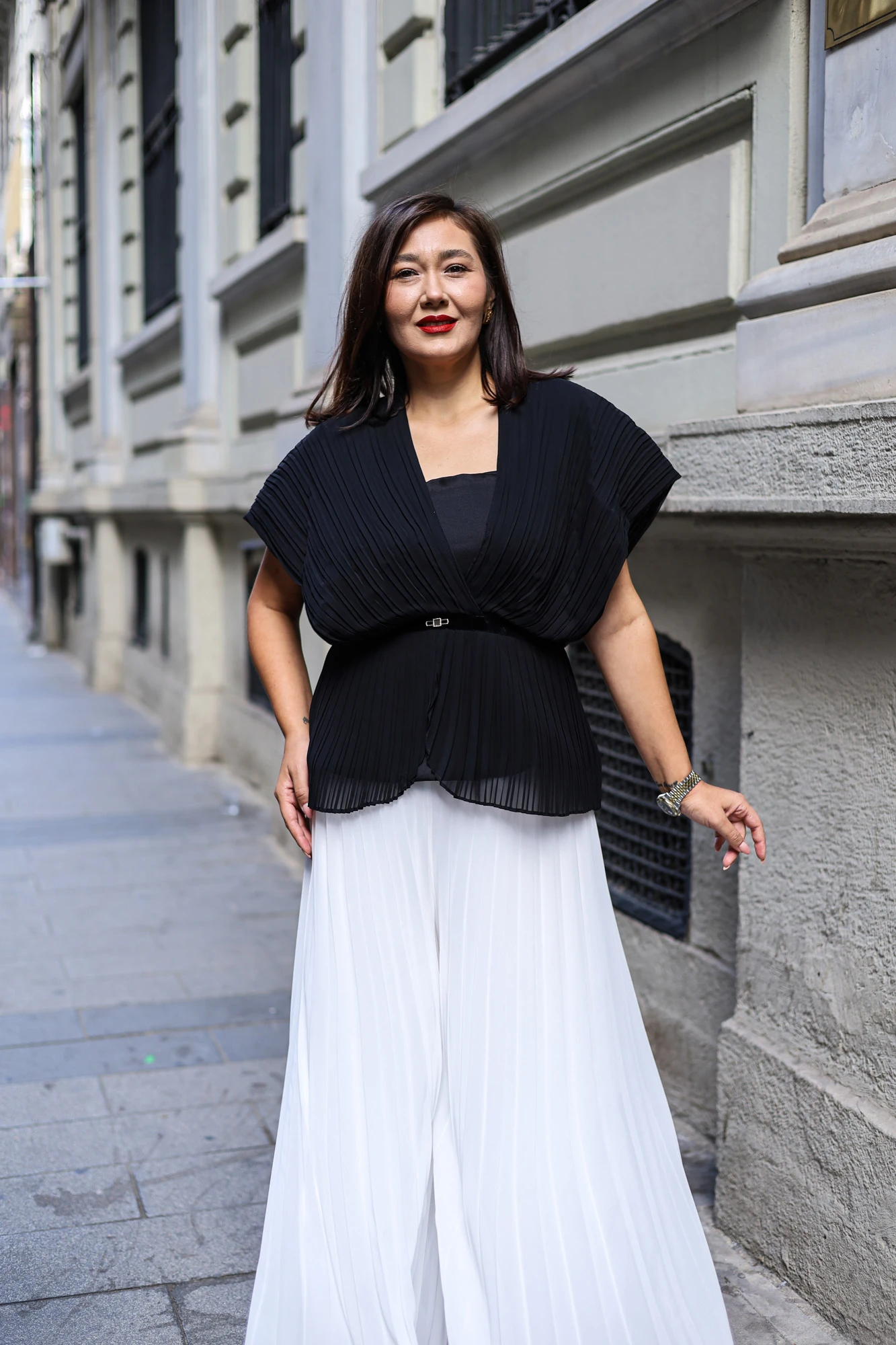 Şifon Taşlı Tulum Abiye Piliseli Takım - 9032