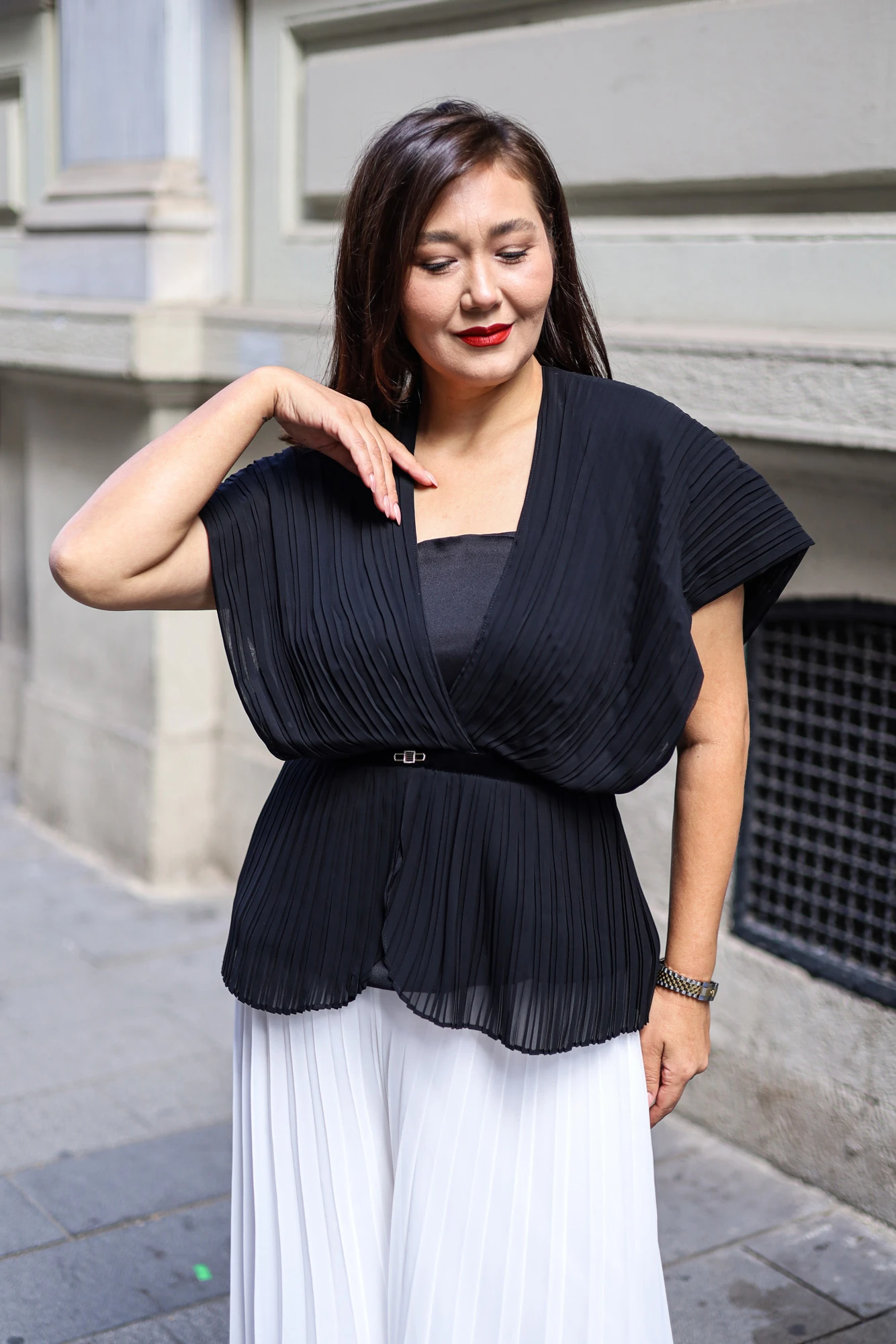 Şifon Taşlı Tulum Abiye Piliseli Takım - 9032