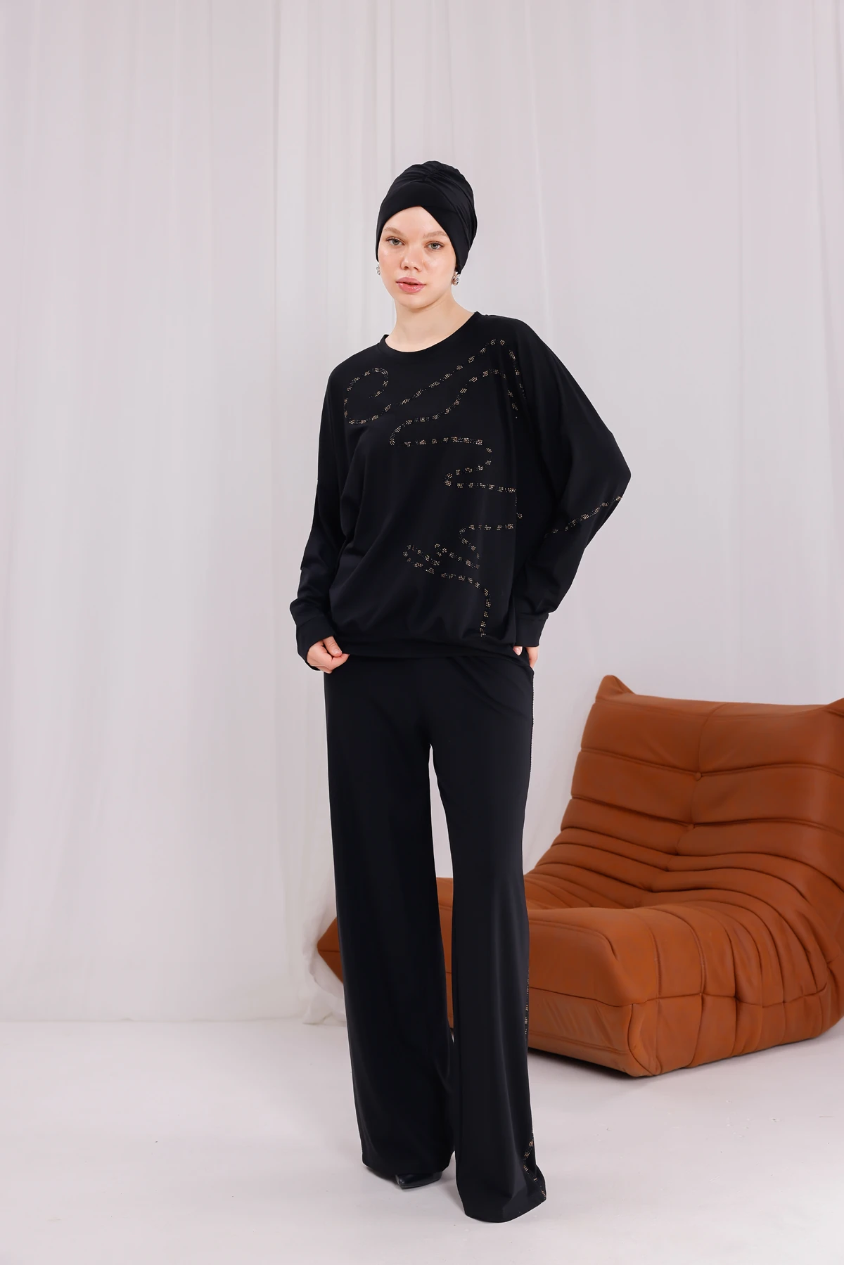 Mira Modal Taşlı Eşofman Takımı 3217