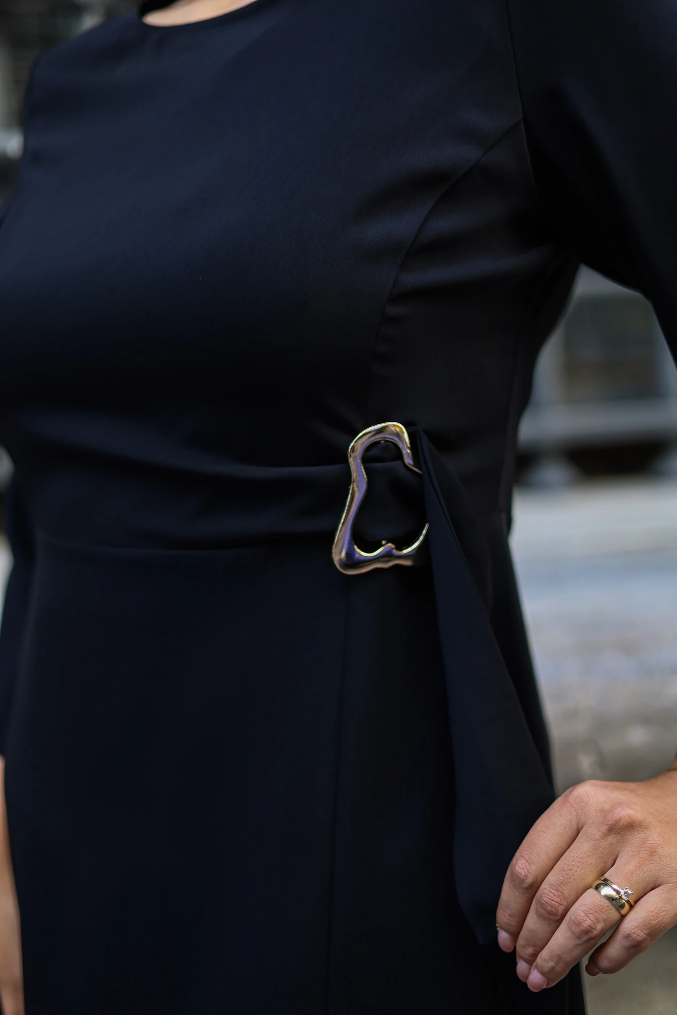 Tokalı Elbise - 9033