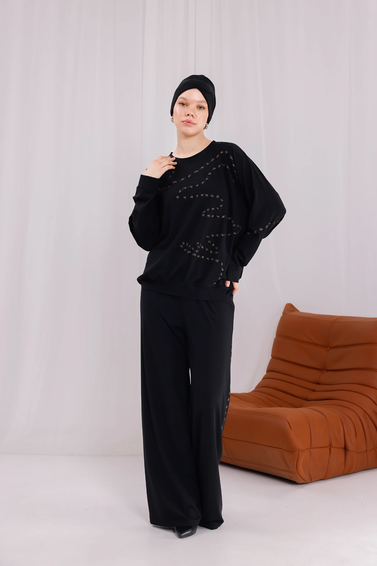 Mira Modal Taşlı Eşofman Takımı 3217