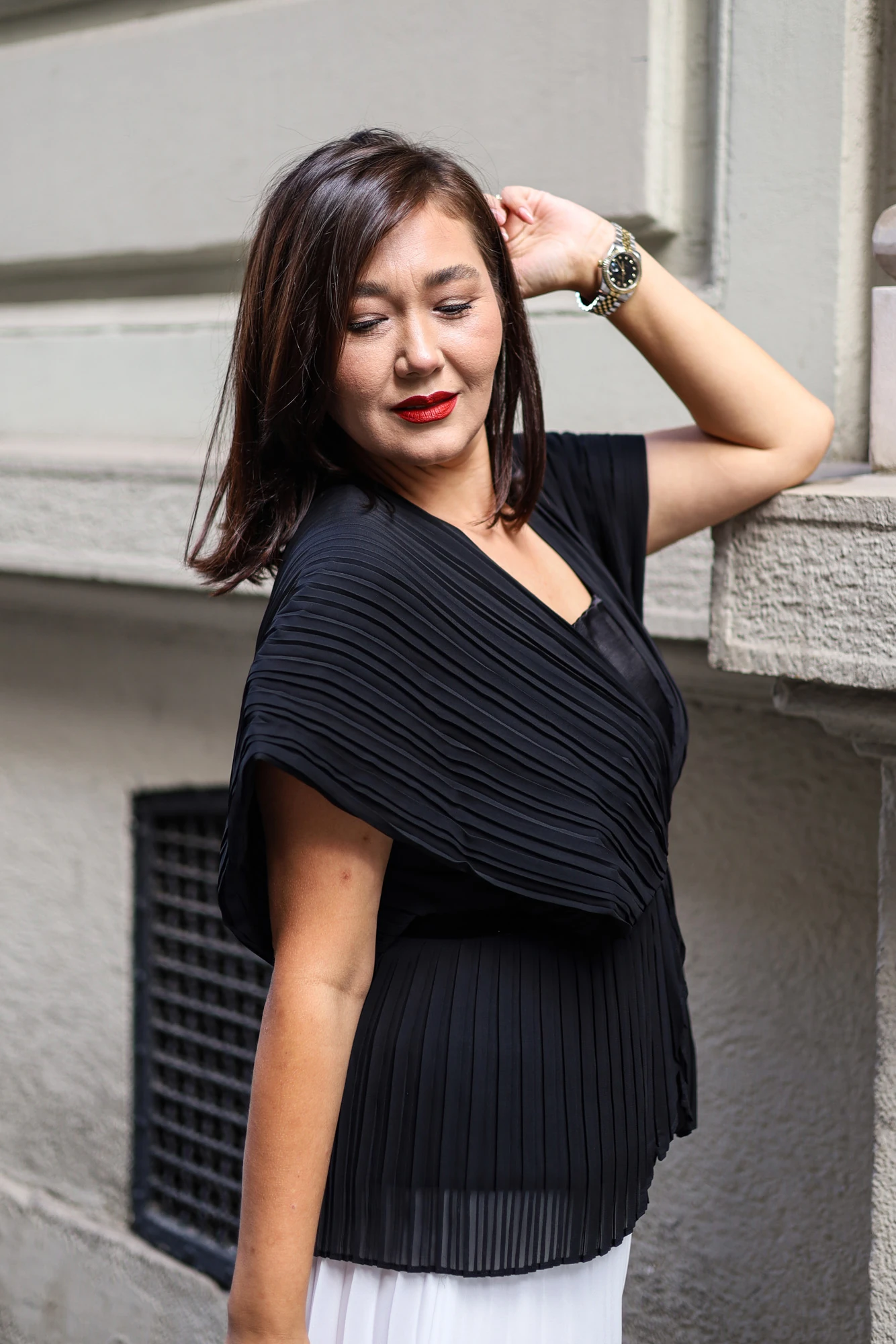 Şifon Taşlı Tulum Abiye Piliseli Takım - 9032