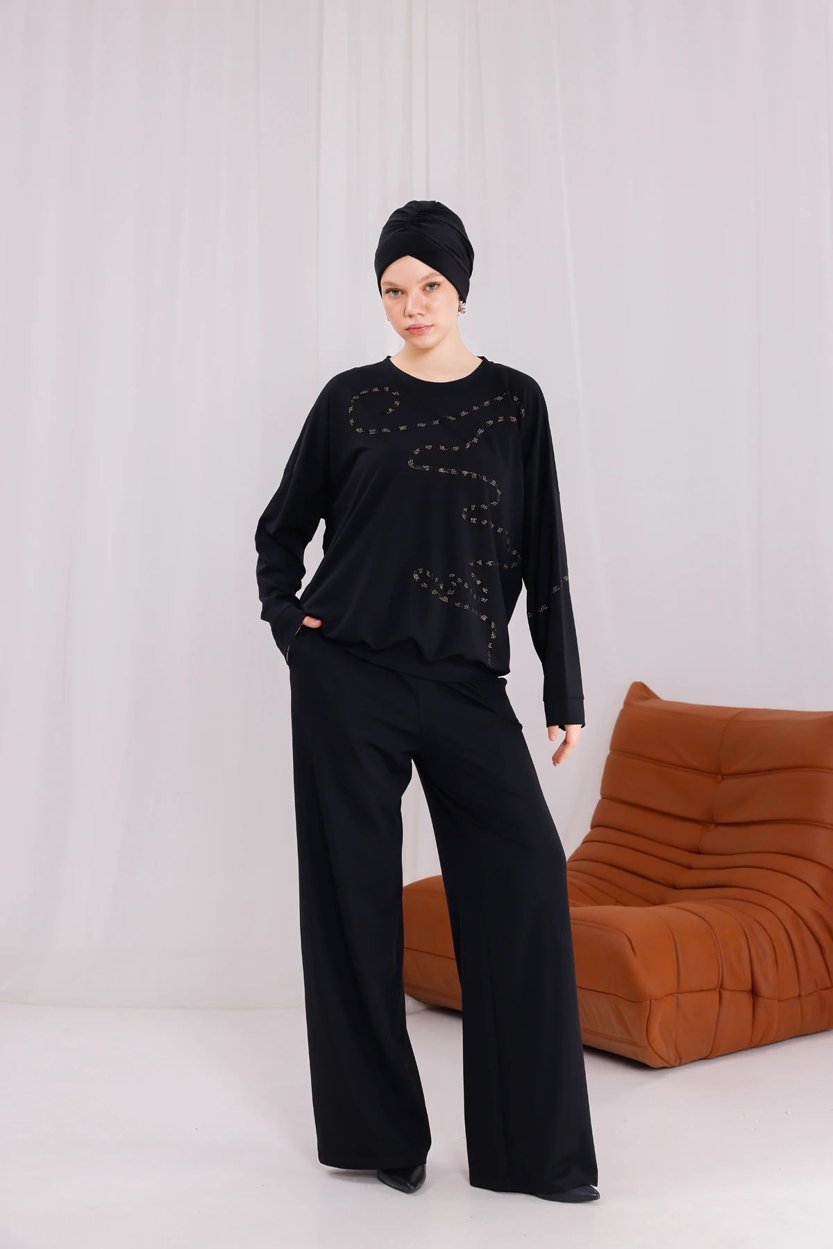 Mira Modal Taşlı Eşofman Takımı 3217