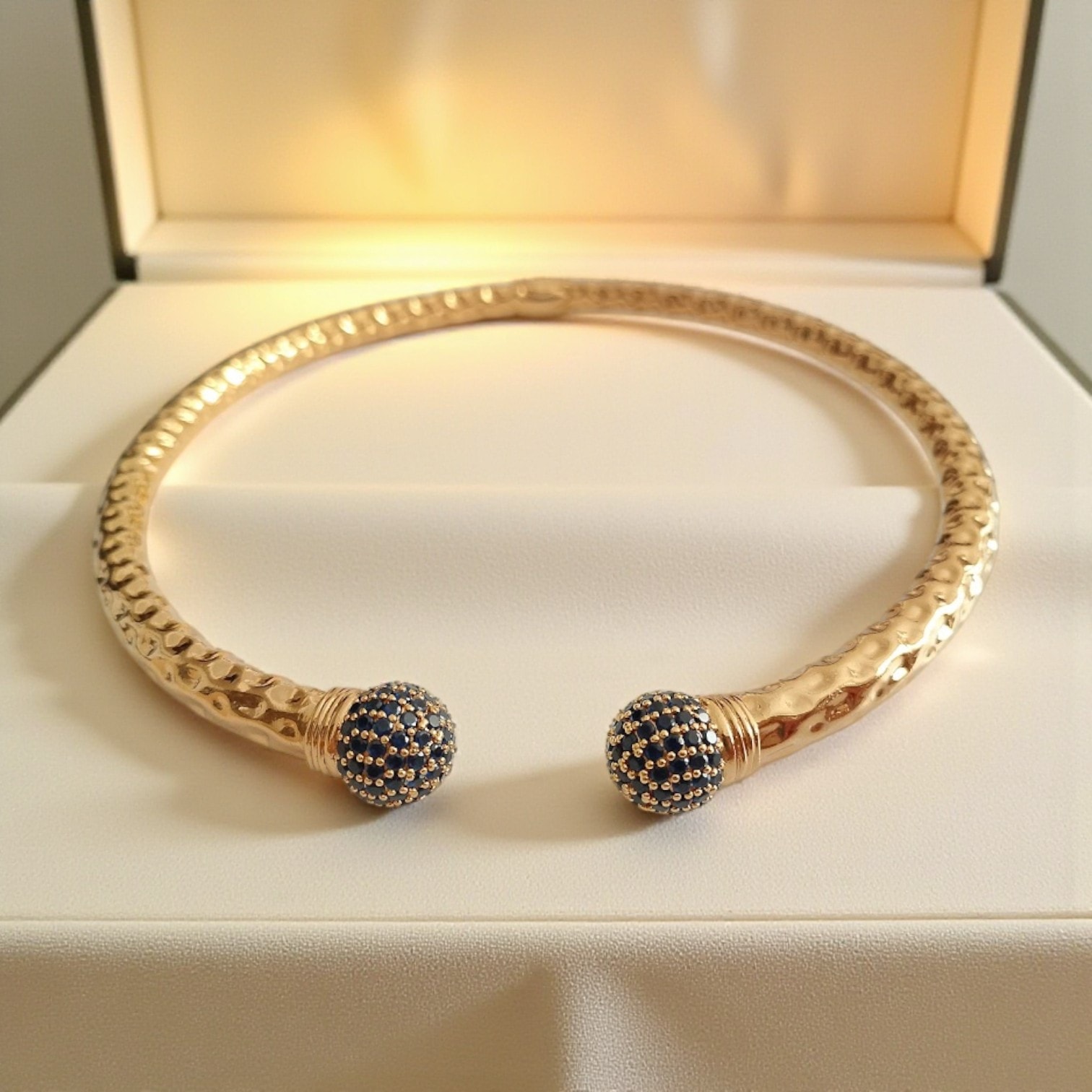 Altı Kaplamalı Zirkon Taşlı Top Choker