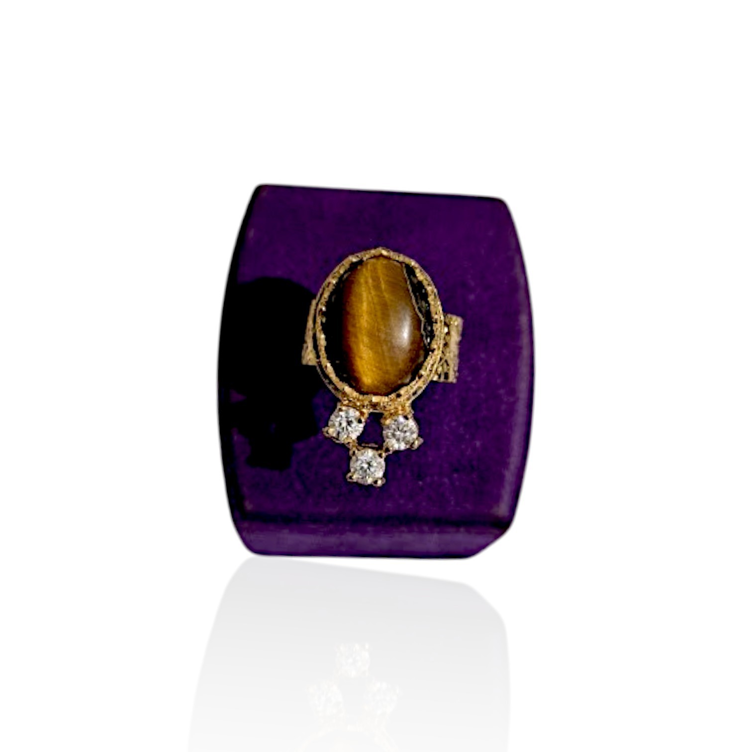 Gold Plated Tiger Eye Set
