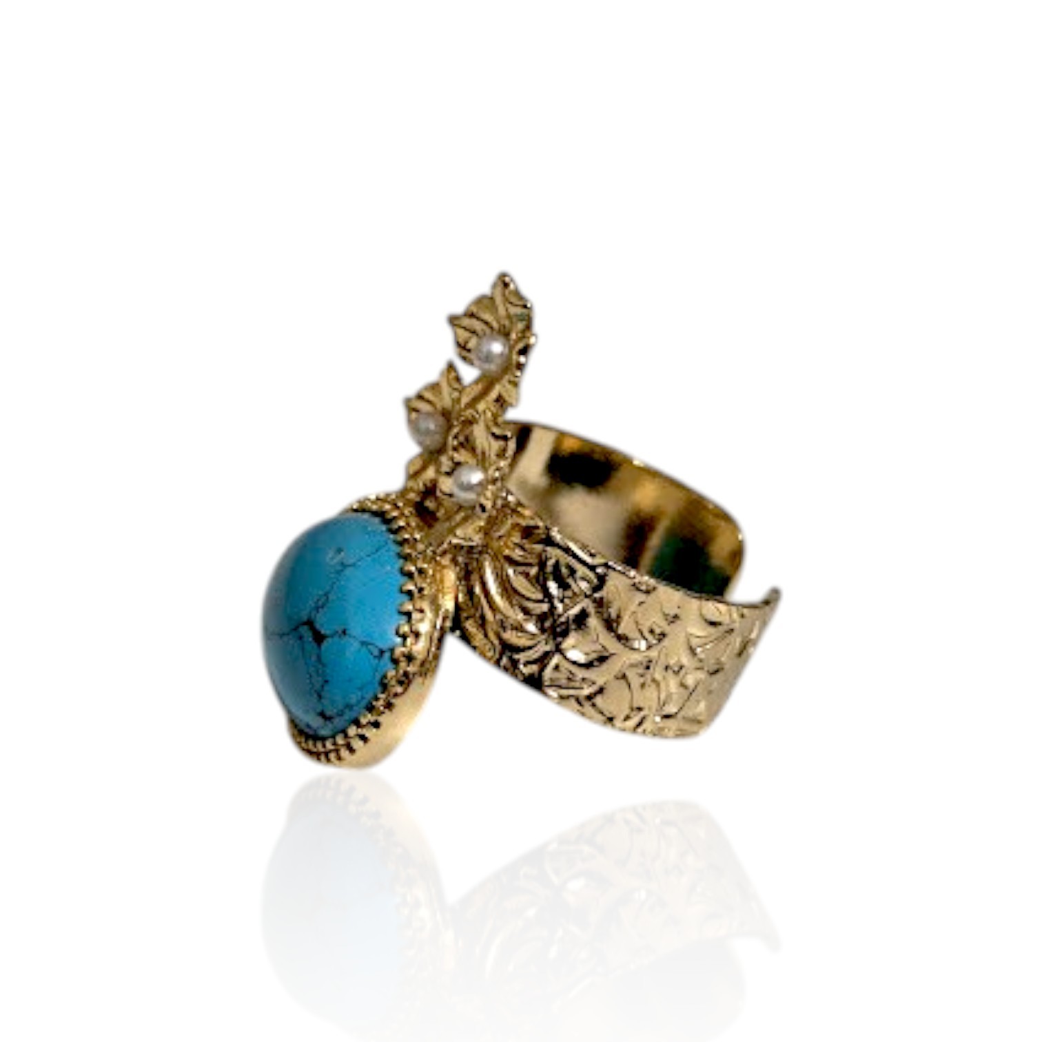 Gold Plated Turquoise Set