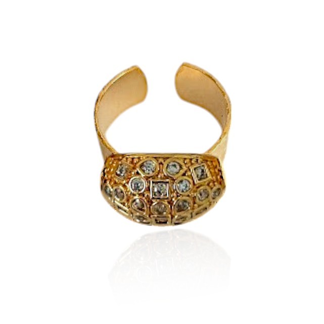Geo Model Zircon Stone Bombe Model Ring