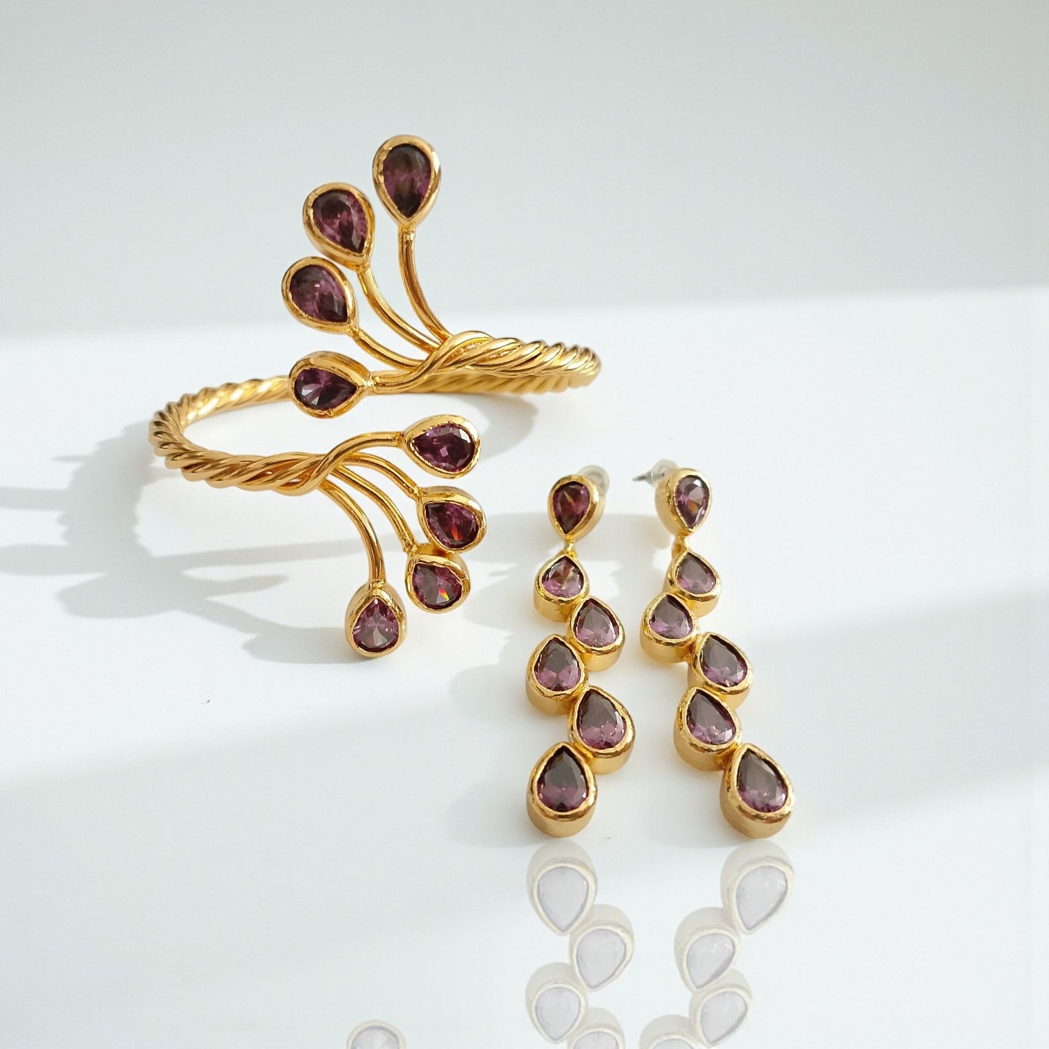 Damla Zirkon Taşlı Set - Amatis