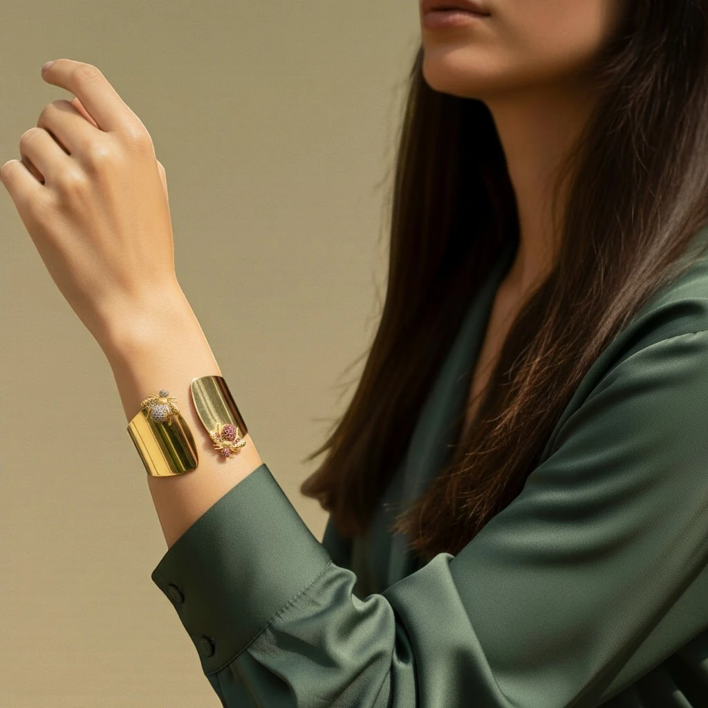 Wide Head Bee Bracelet