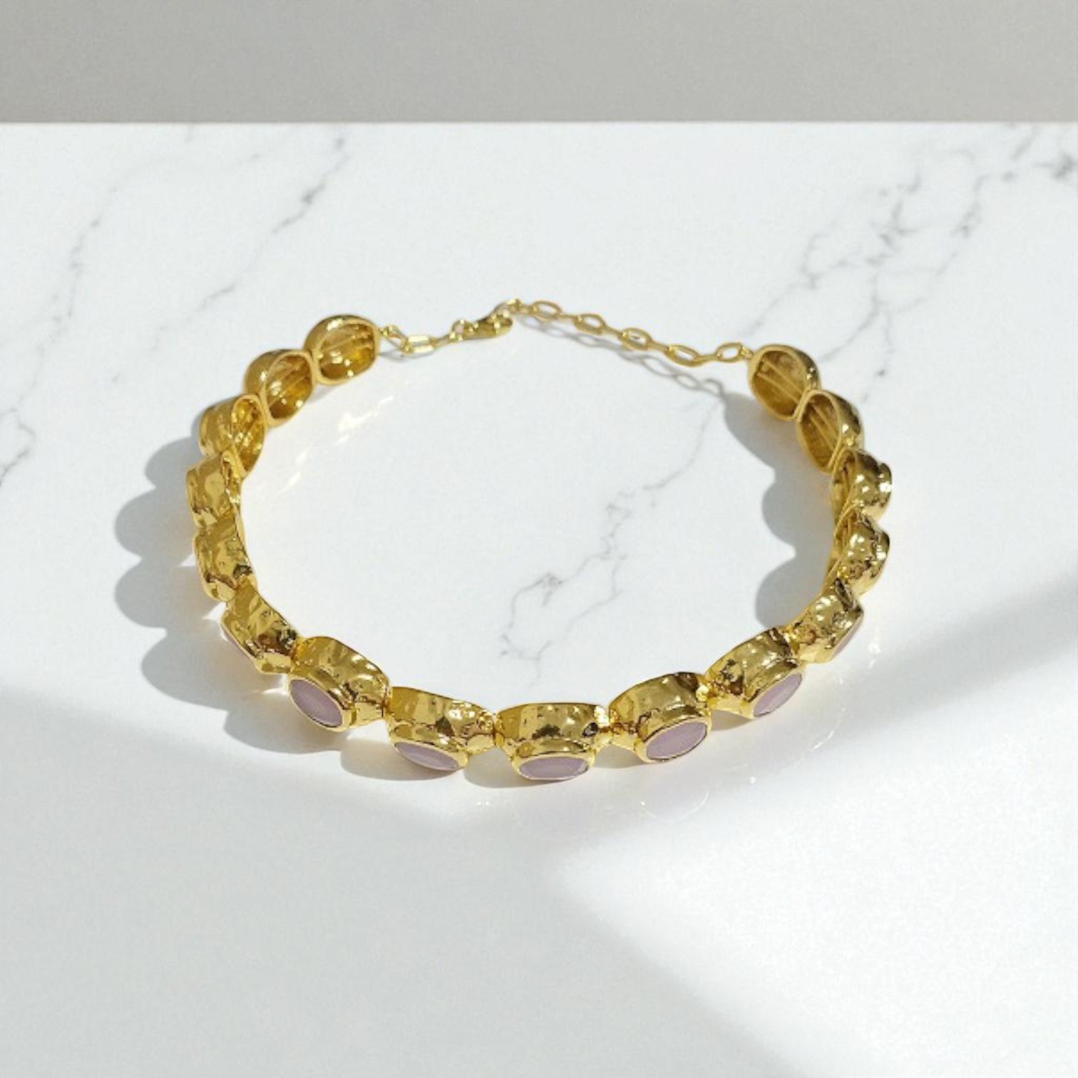 Zirkon Taşlı Bonbe Model Choker