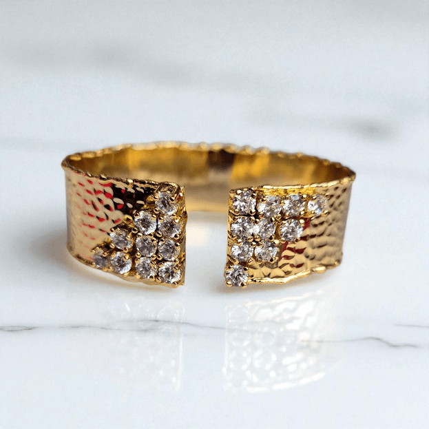 Gold Plated Zircon Eyebrow Cuff Set