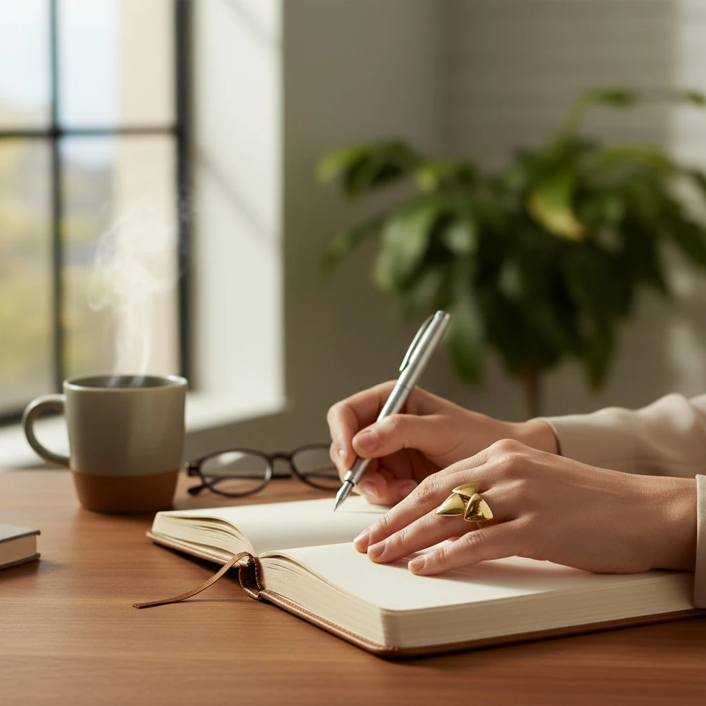 Altın Kaplamalı Üçgen Şık Yüzük