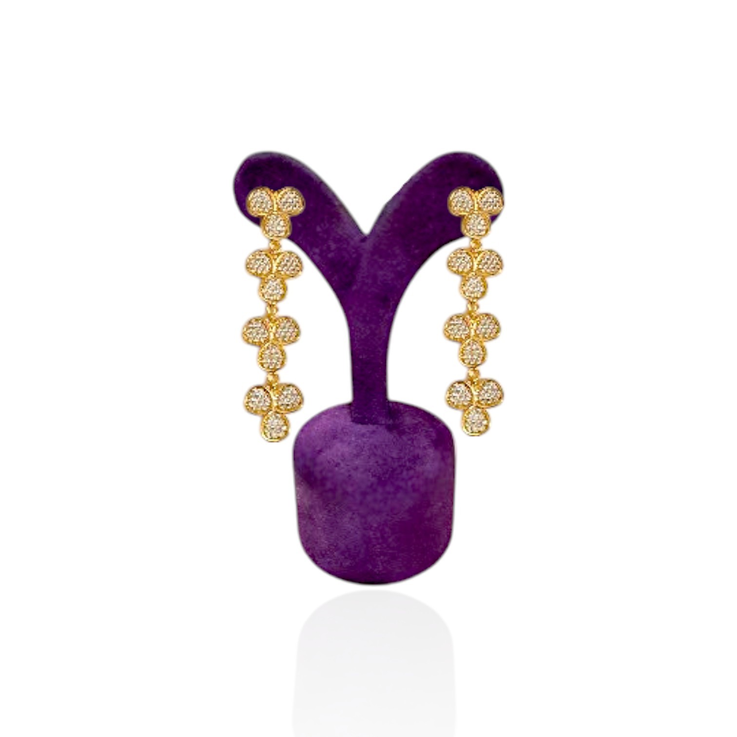 Altın Kaplamalı Yonca Model  Set