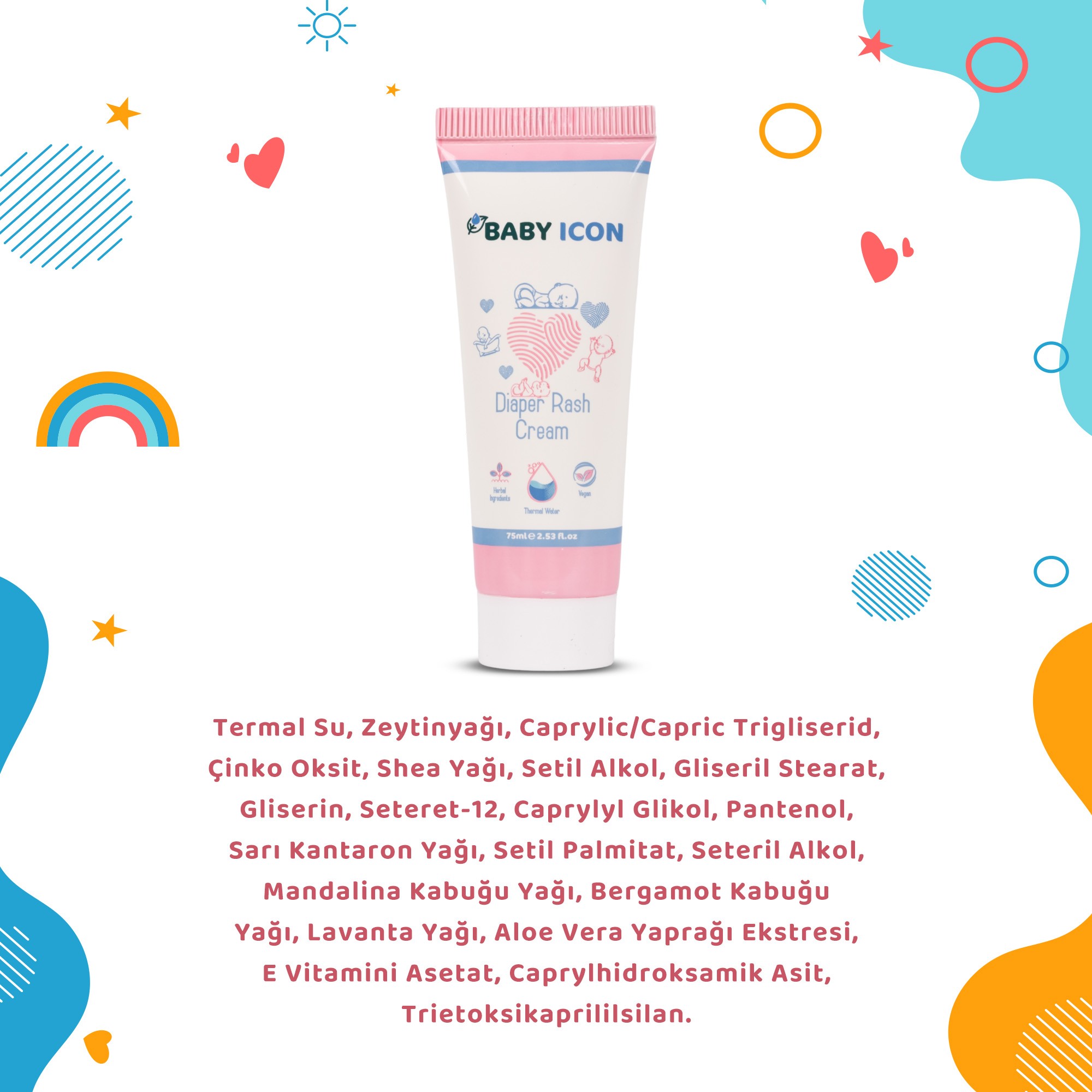Organik Vegan Pişik Önleyici ve Onarıcı Krem