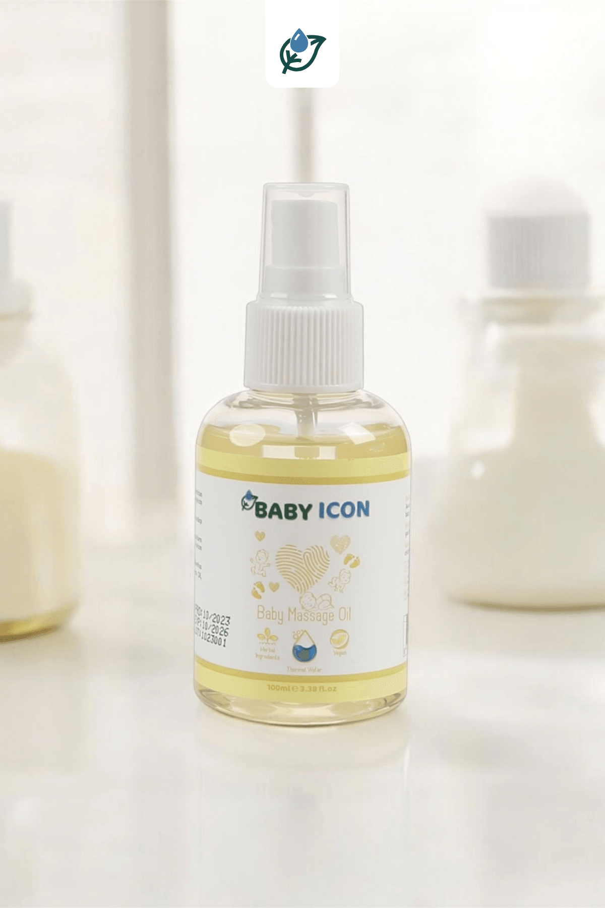 Baby Icon Organik Vegan Bebek Masaj Yağı 100 ml