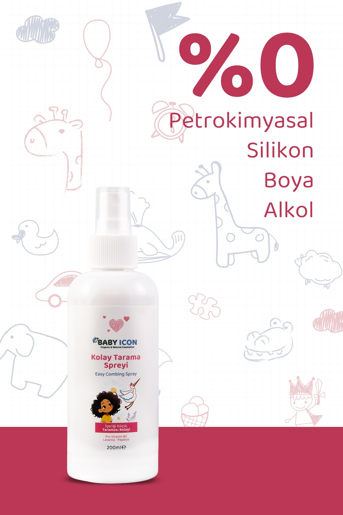 Organik Vegan Kolay Tarama Spreyi