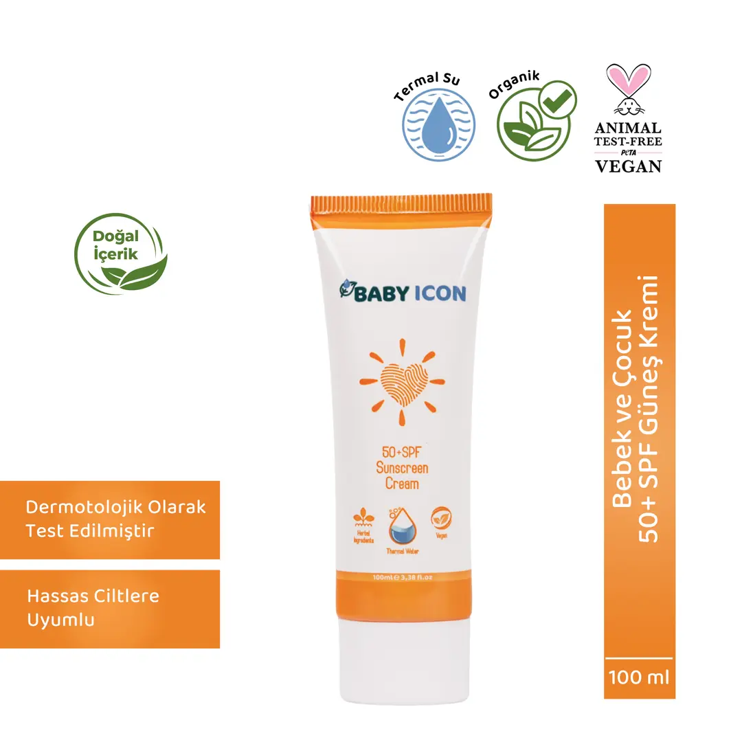 Organik Vegan SFP50+ Güneş Kremi - Baby Icon