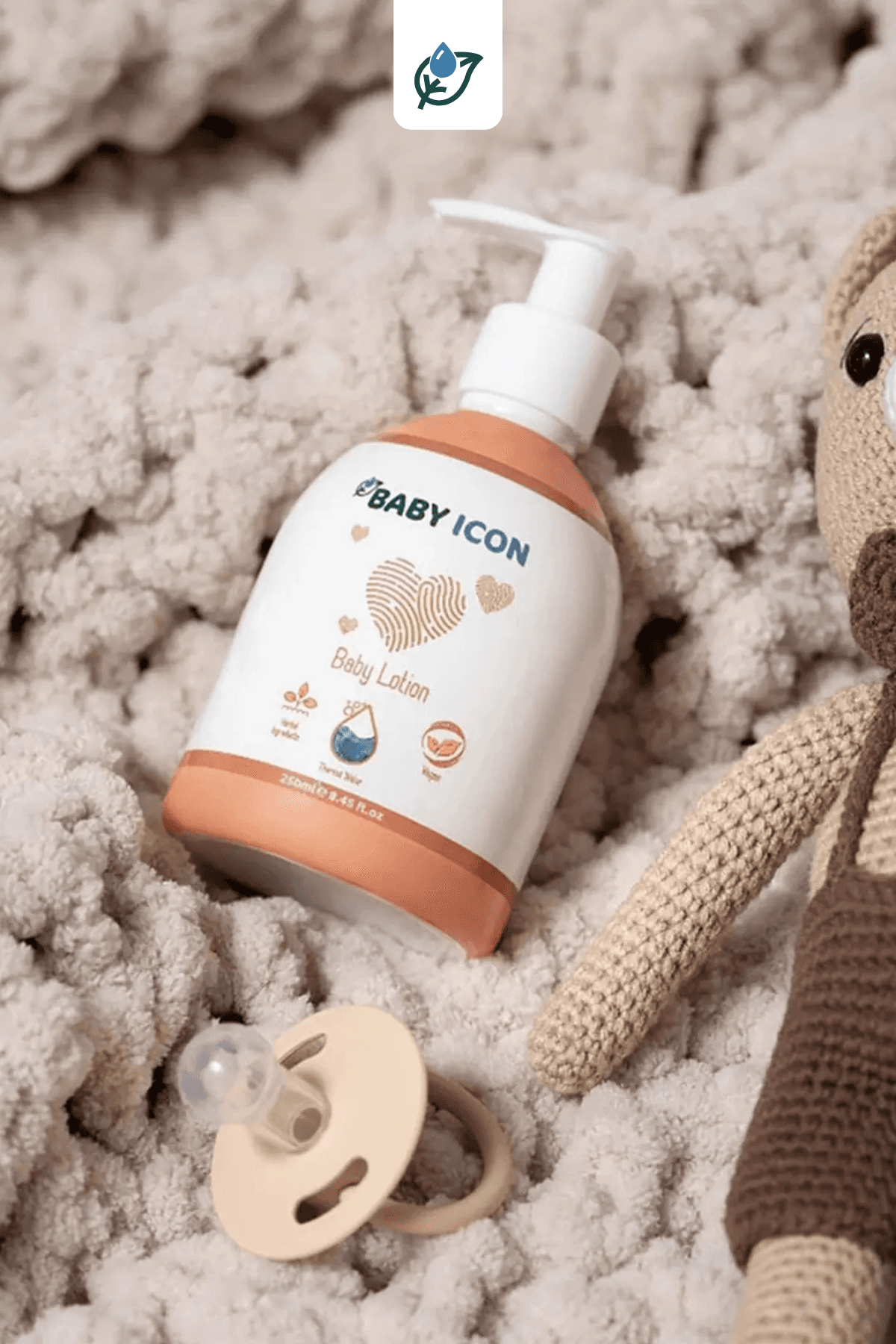 Baby Icon Organik Vegan Nemlendirici Yüz Ve Vücut Bebek Losyonu 250 ml