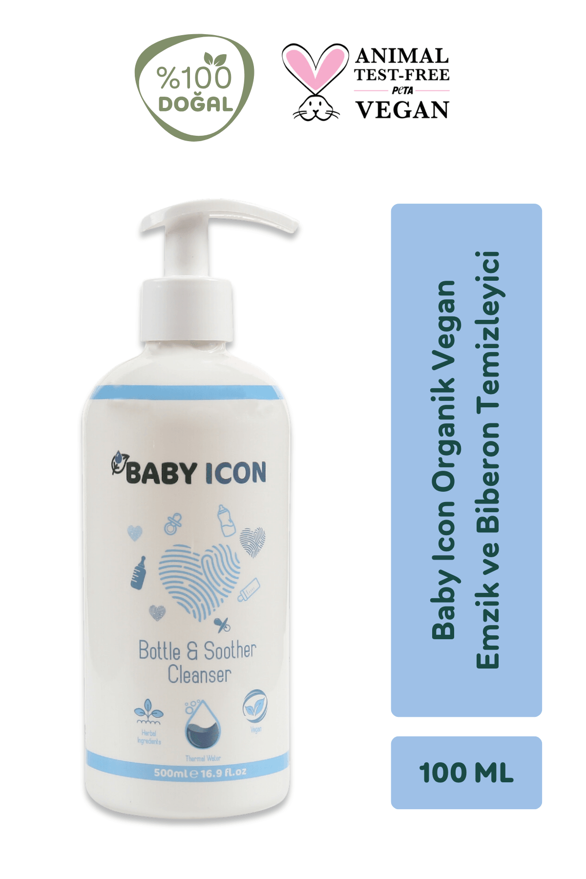 Baby Icon Organik Vegan Emzik ve Biberon Temizleyici 500ml