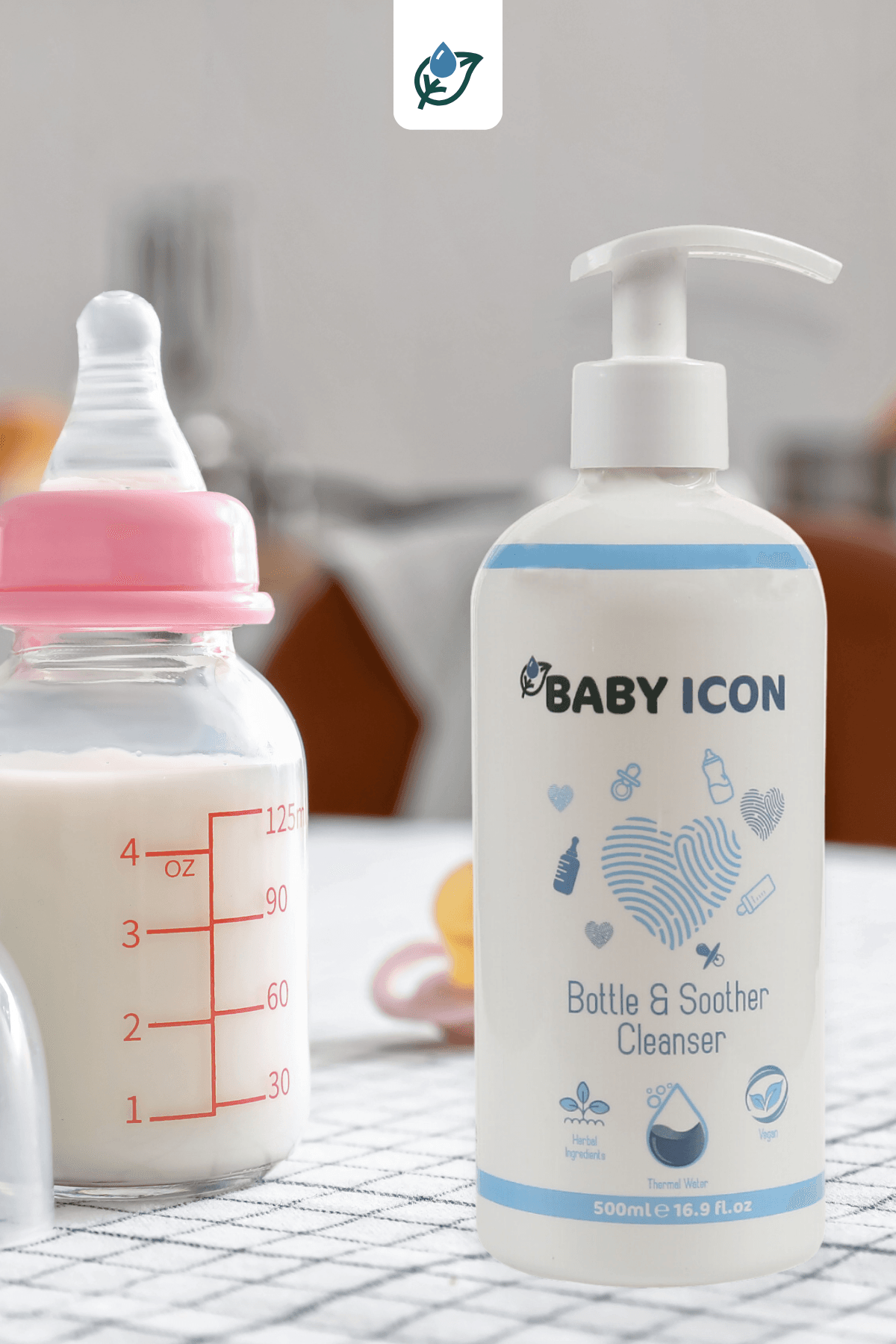 Baby Icon Organik Vegan Emzik ve Biberon Temizleyici 500ml