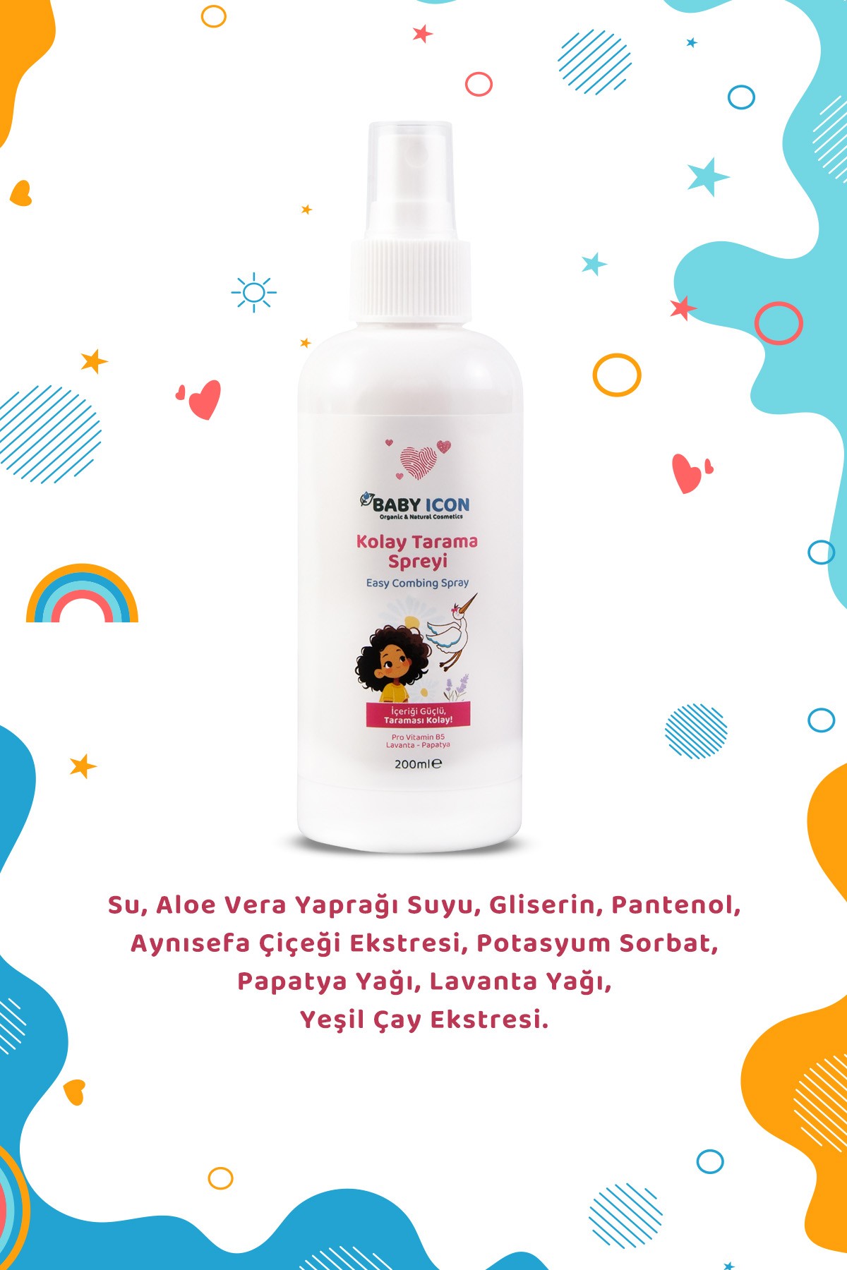 Organik Vegan Kolay Tarama Spreyi
