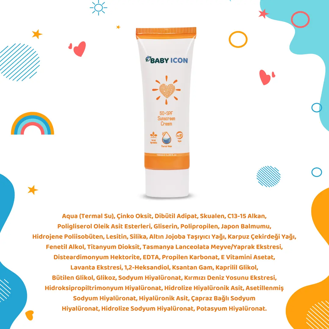 Organik Vegan SFP50+ Güneş Kremi - Baby Icon