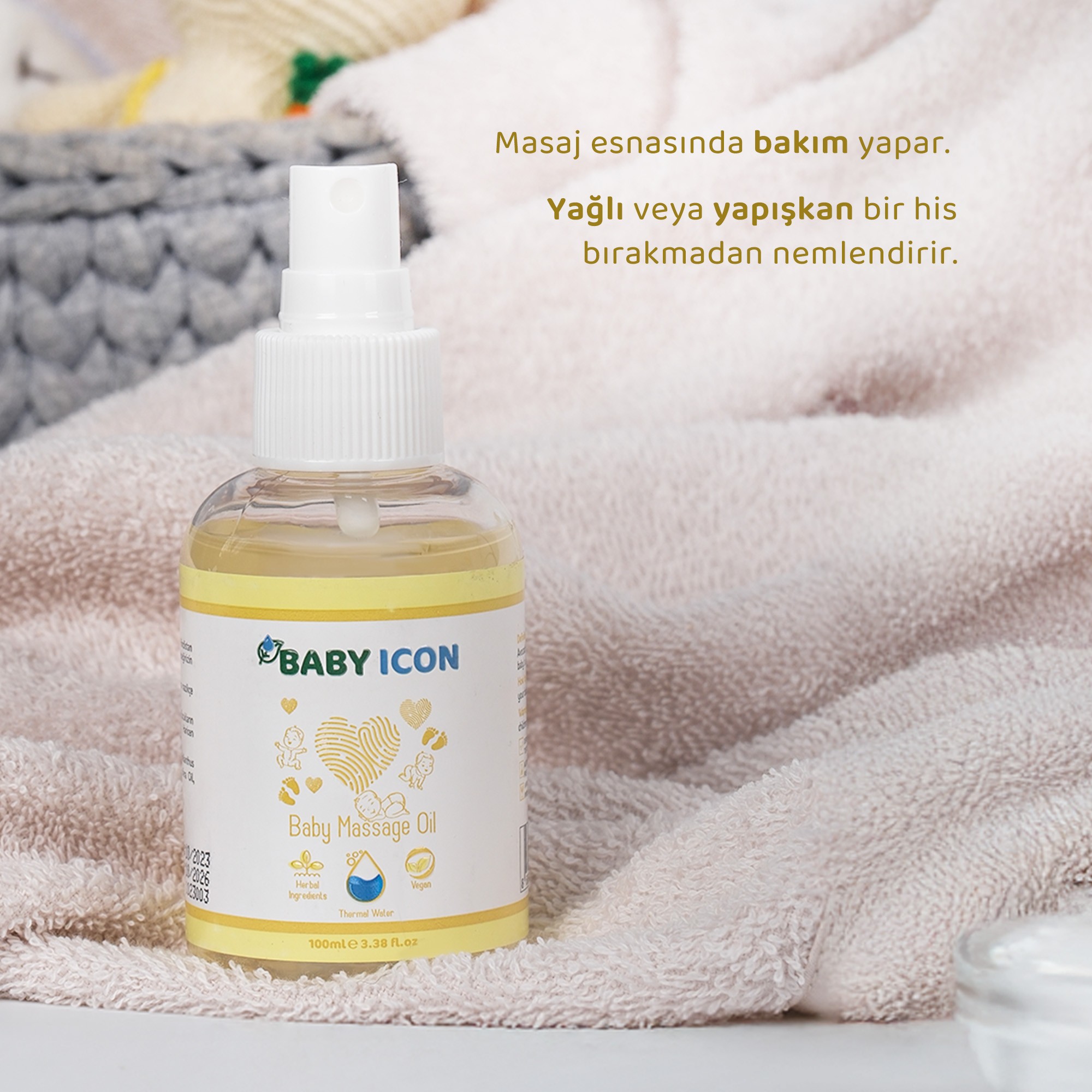 Organik Vegan Bebek Masaj Yağı