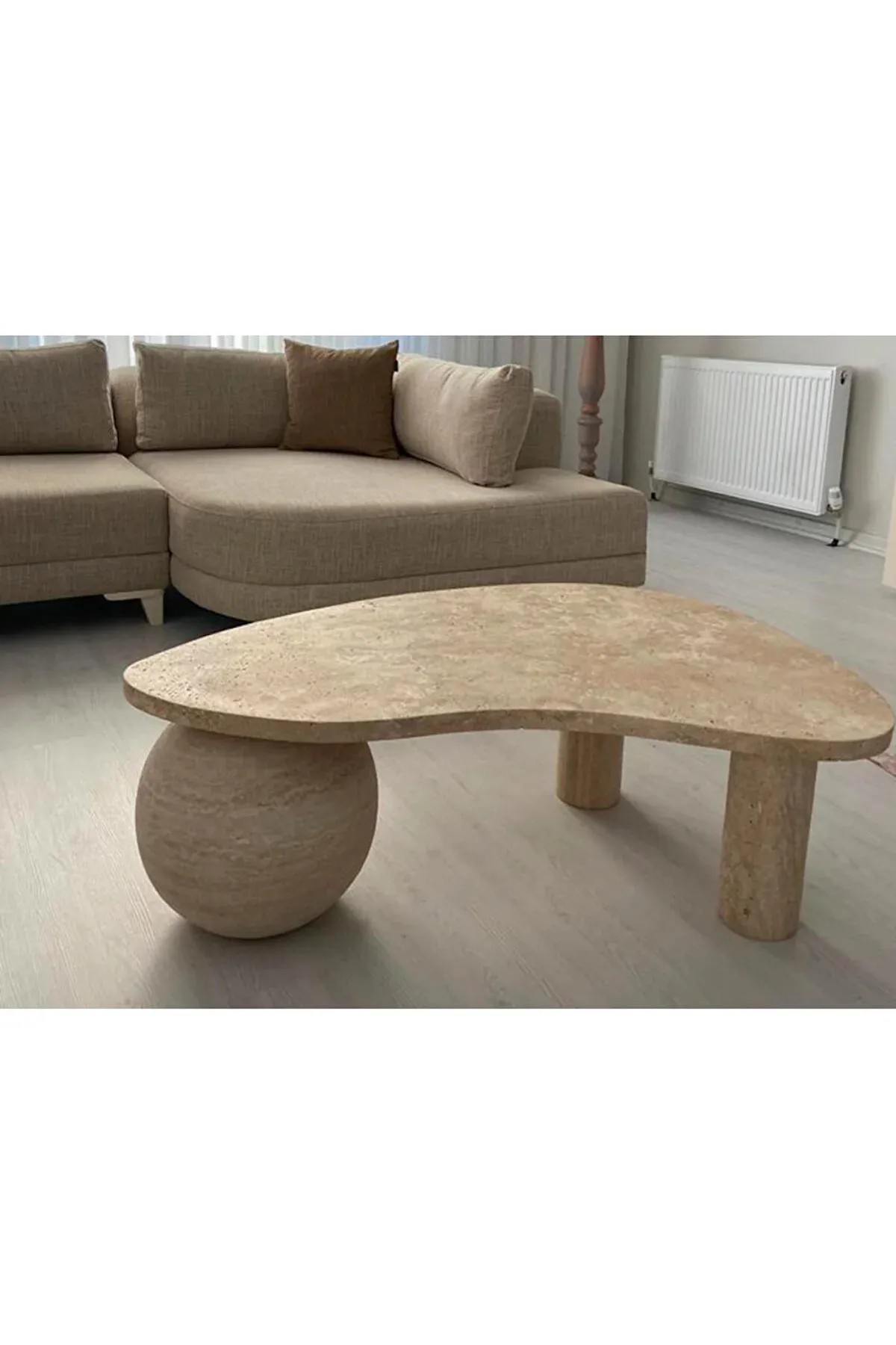 Traverten Orta Sehpa Coffee Table