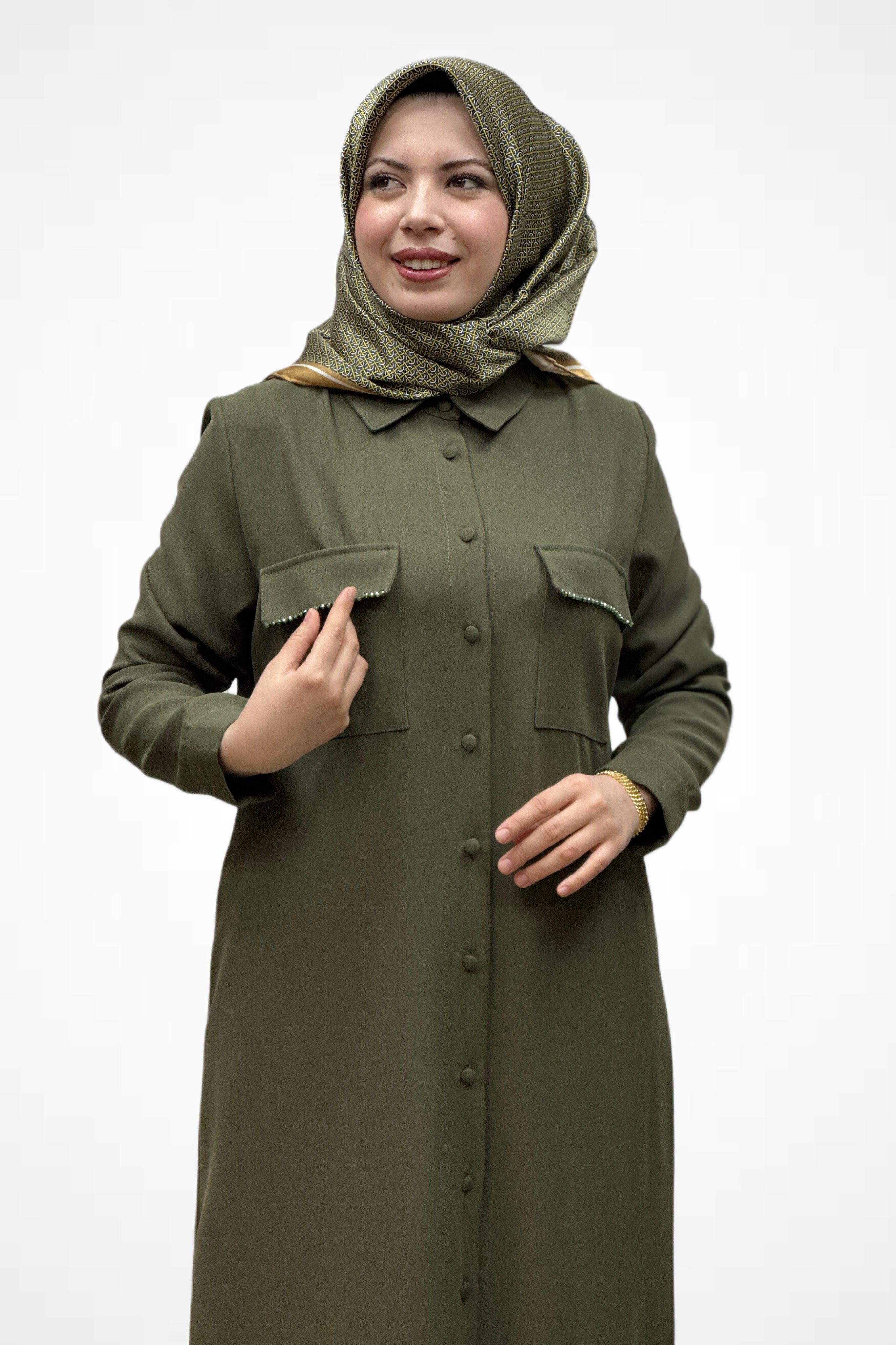 Simli Cep Taşlı Giyçık 4905