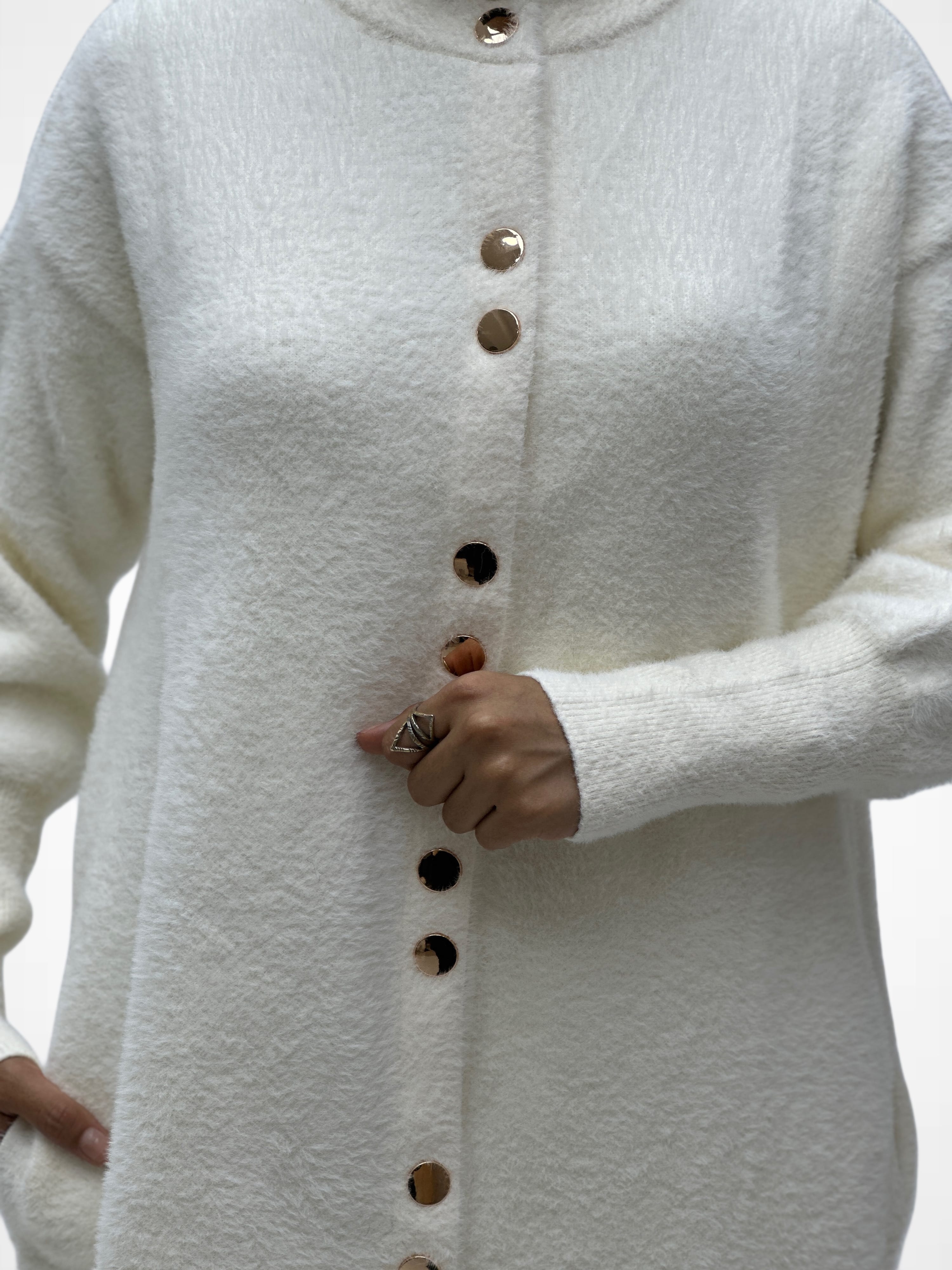 Angora Çıtlı Hırka 140289