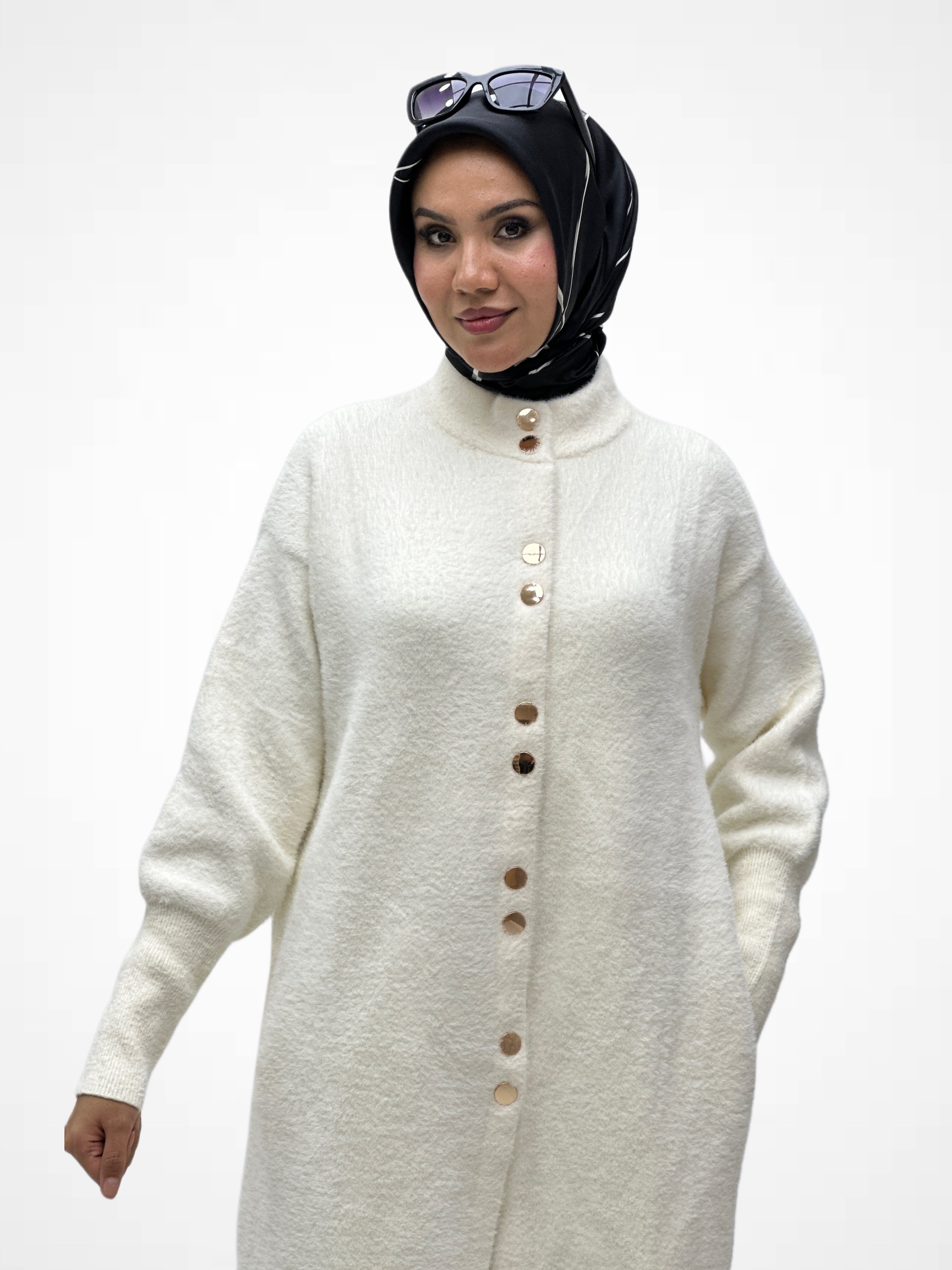 Angora Çıtlı Hırka 140289