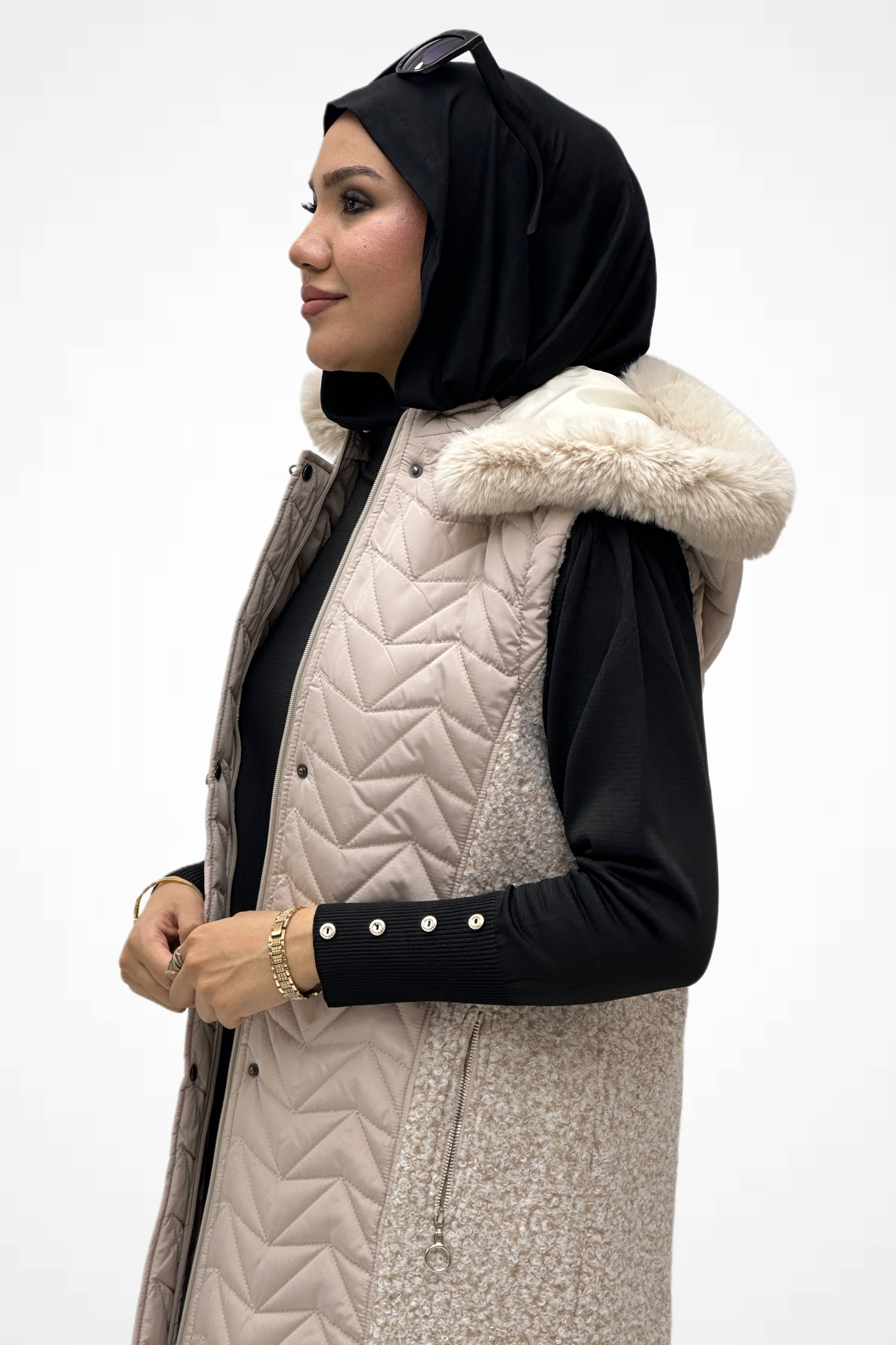 Kapitone Buklet Yelek 24171