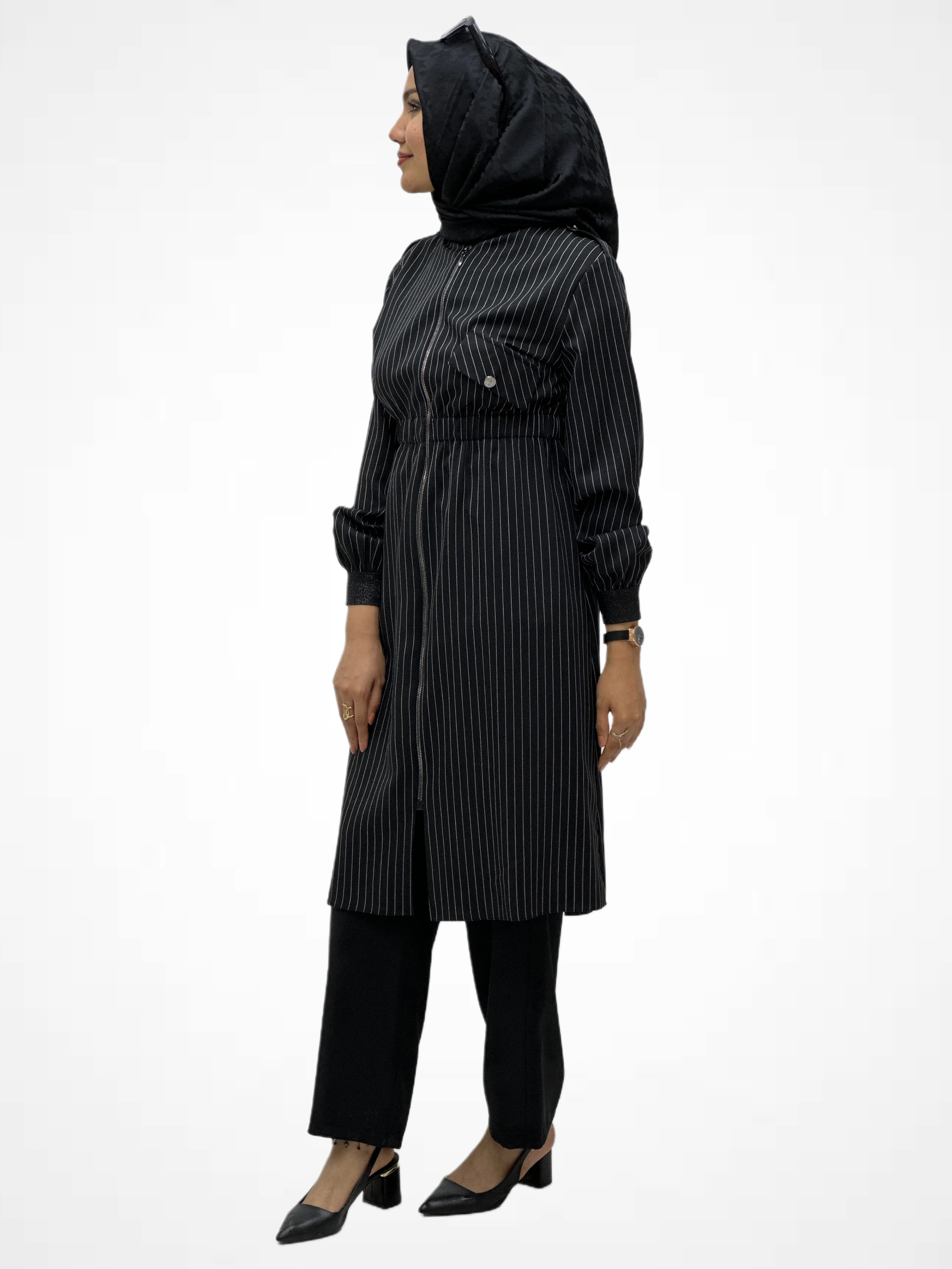 Çizgili Beli Lastikli Takım 6123