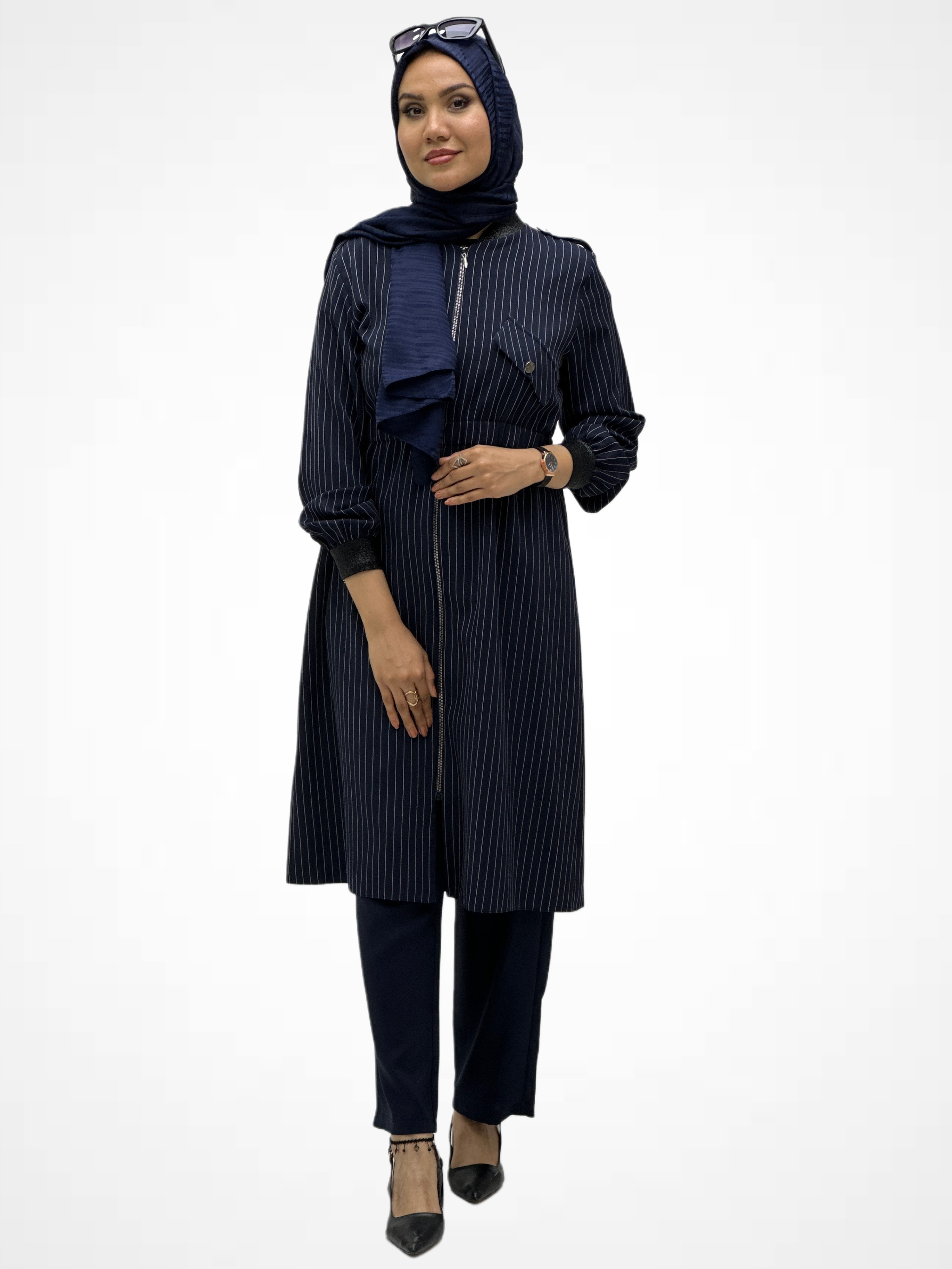 Çizgili Beli Lastikli Takım 6123