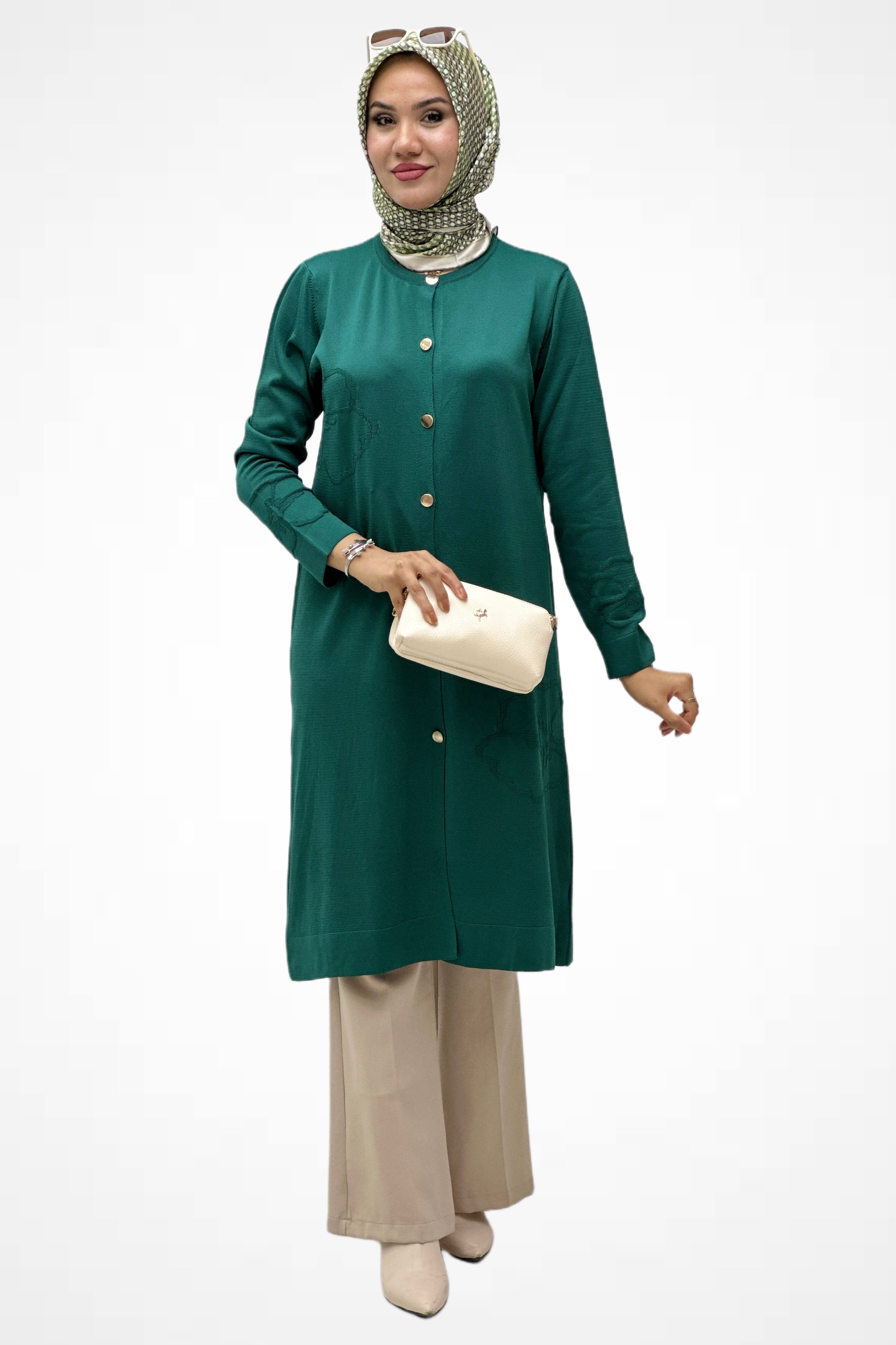 Gonca Desenli Hırka 35210