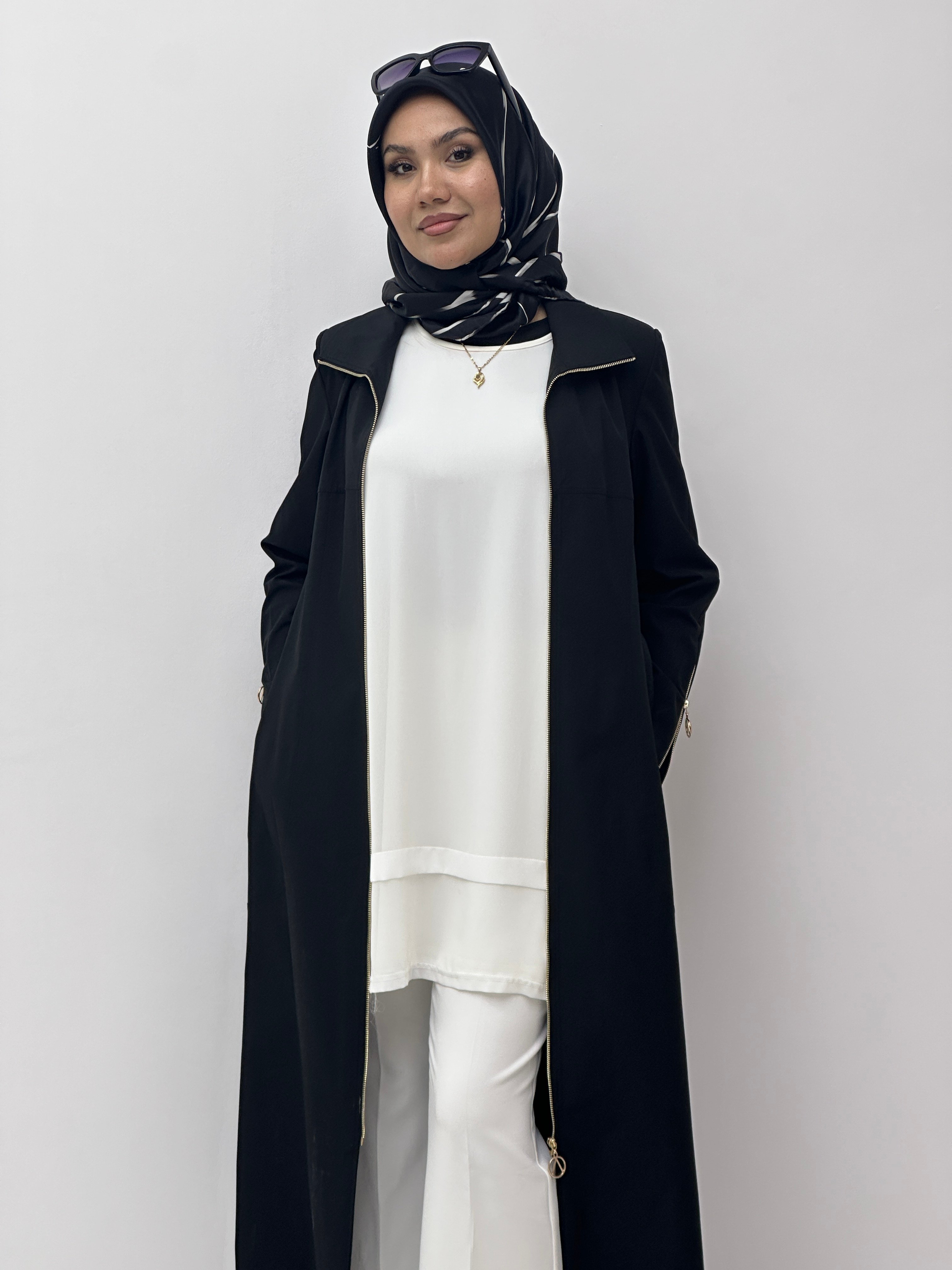Manşeti Fermuarlı Trenç TK375