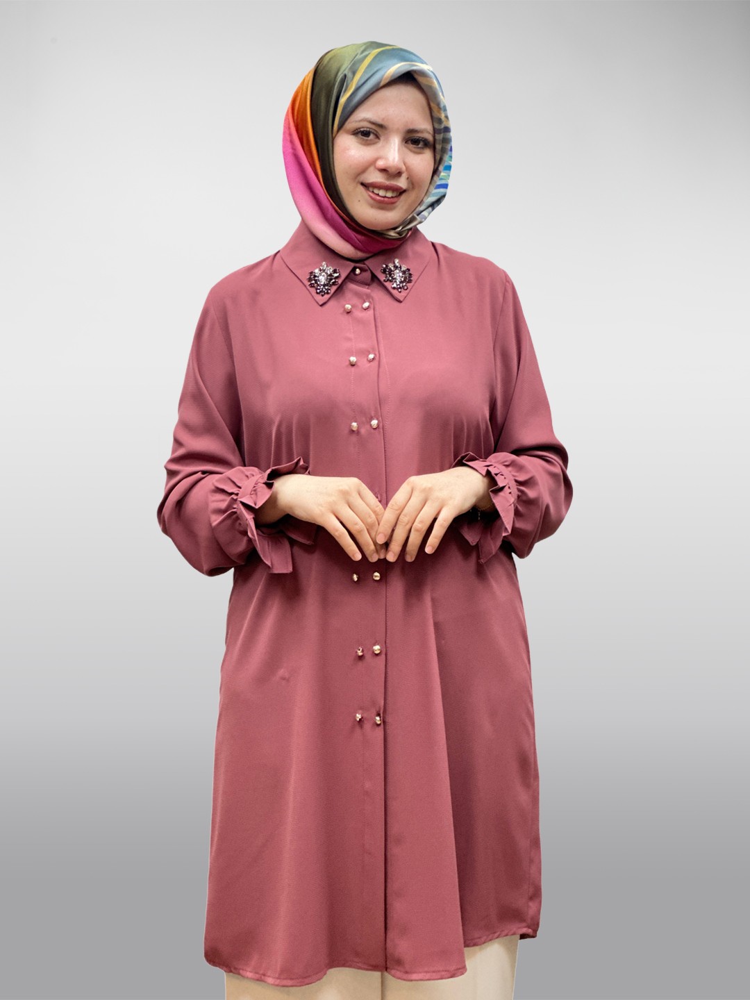 Çift Düğmeli Tunik A5106