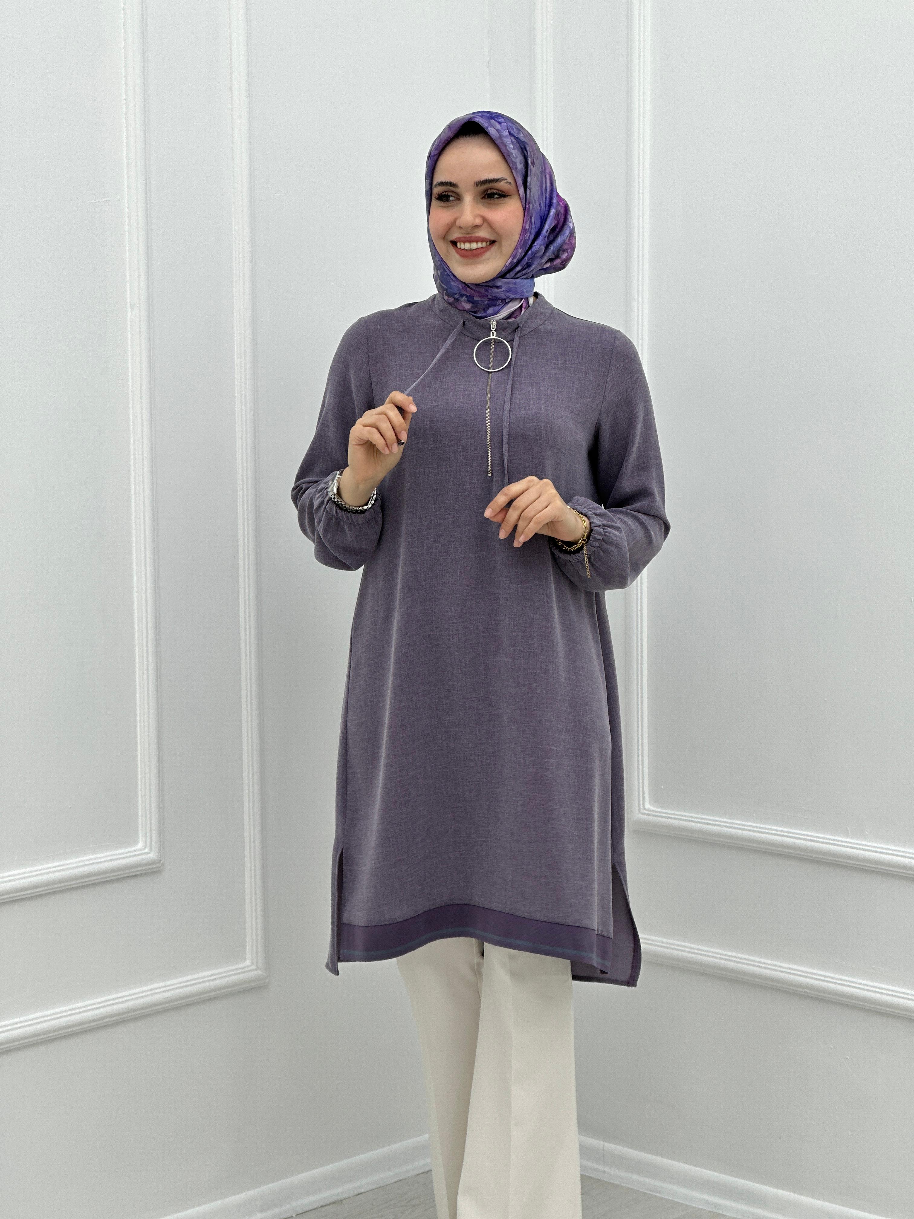 Eteği Ribanalı Tunik  A4906