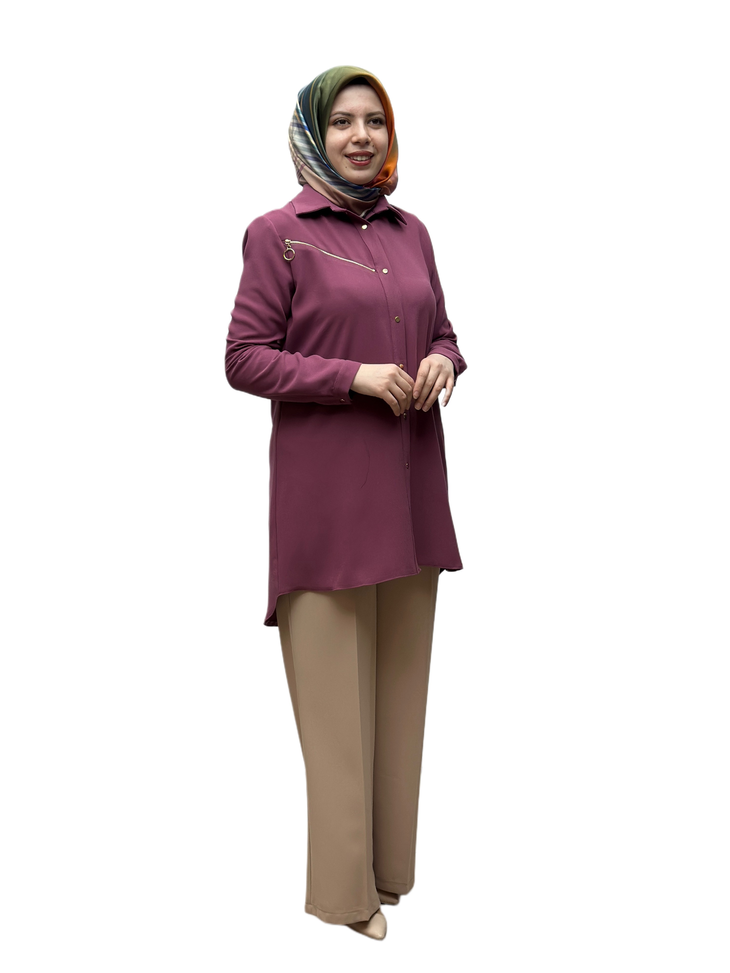 Fermuarlı Tunik A1584
