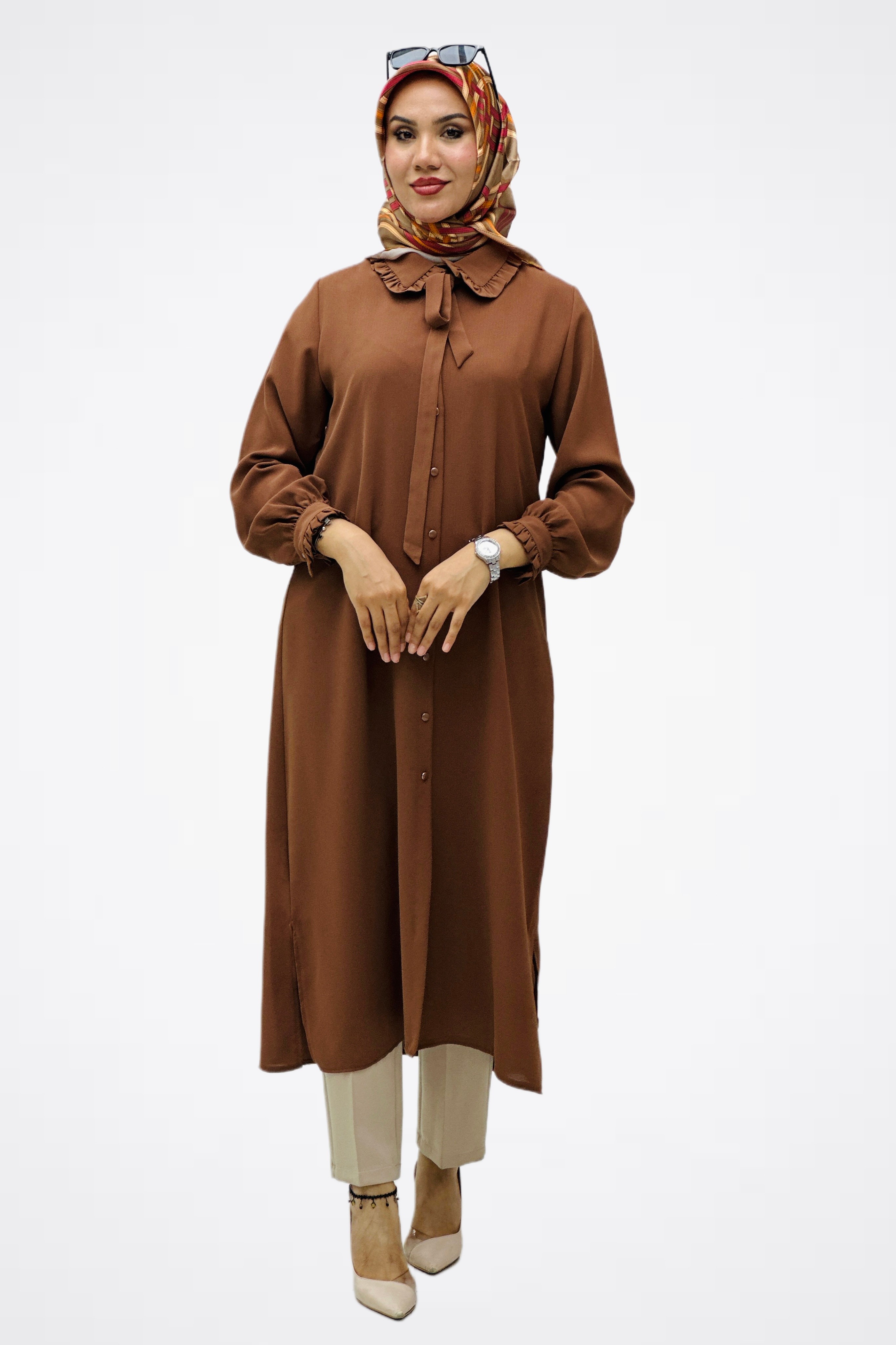 Bebe Yaka Fulalı Tunik A4911