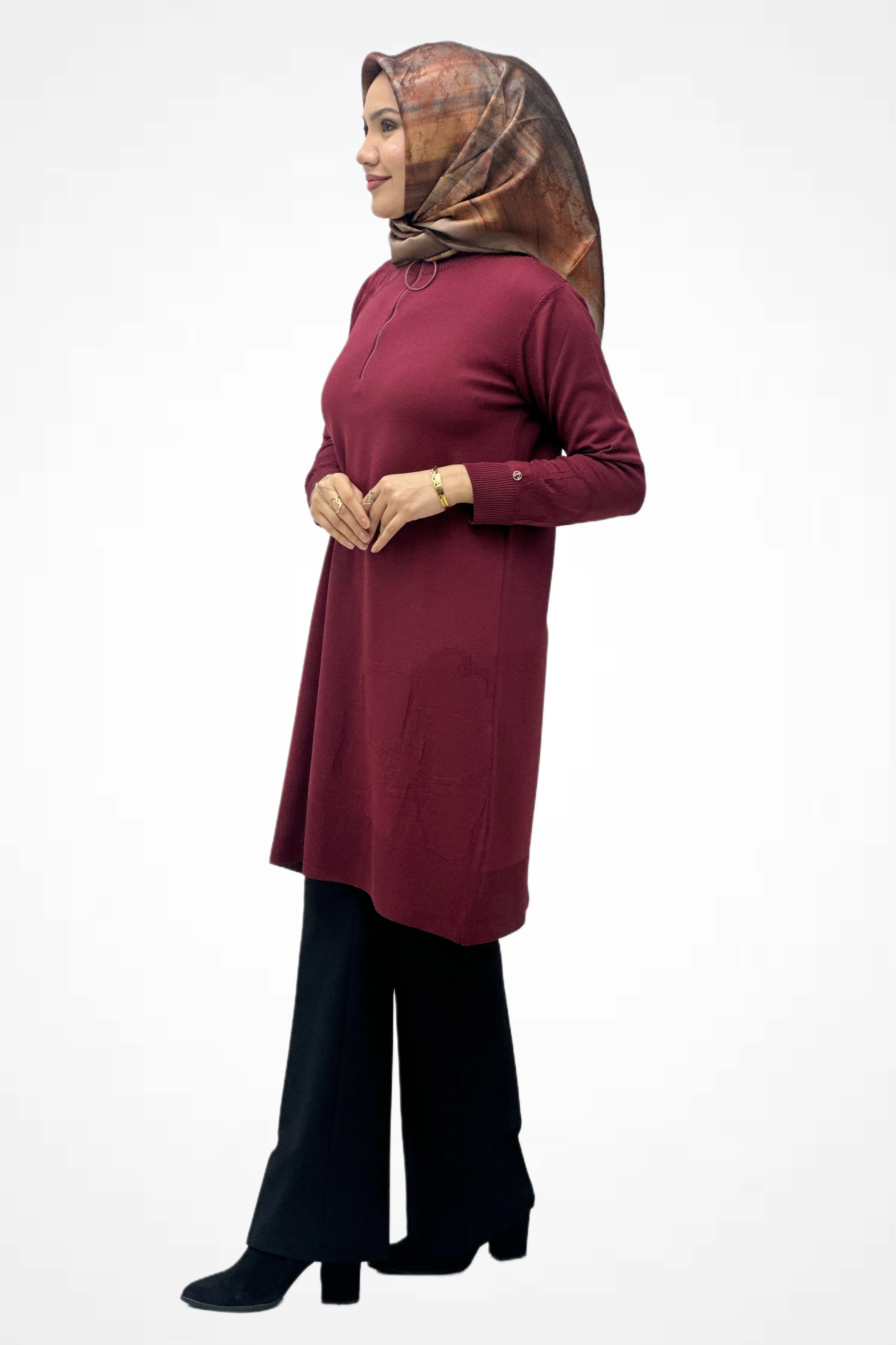 Trend Gonca Desenli Tunik 25KTD4111