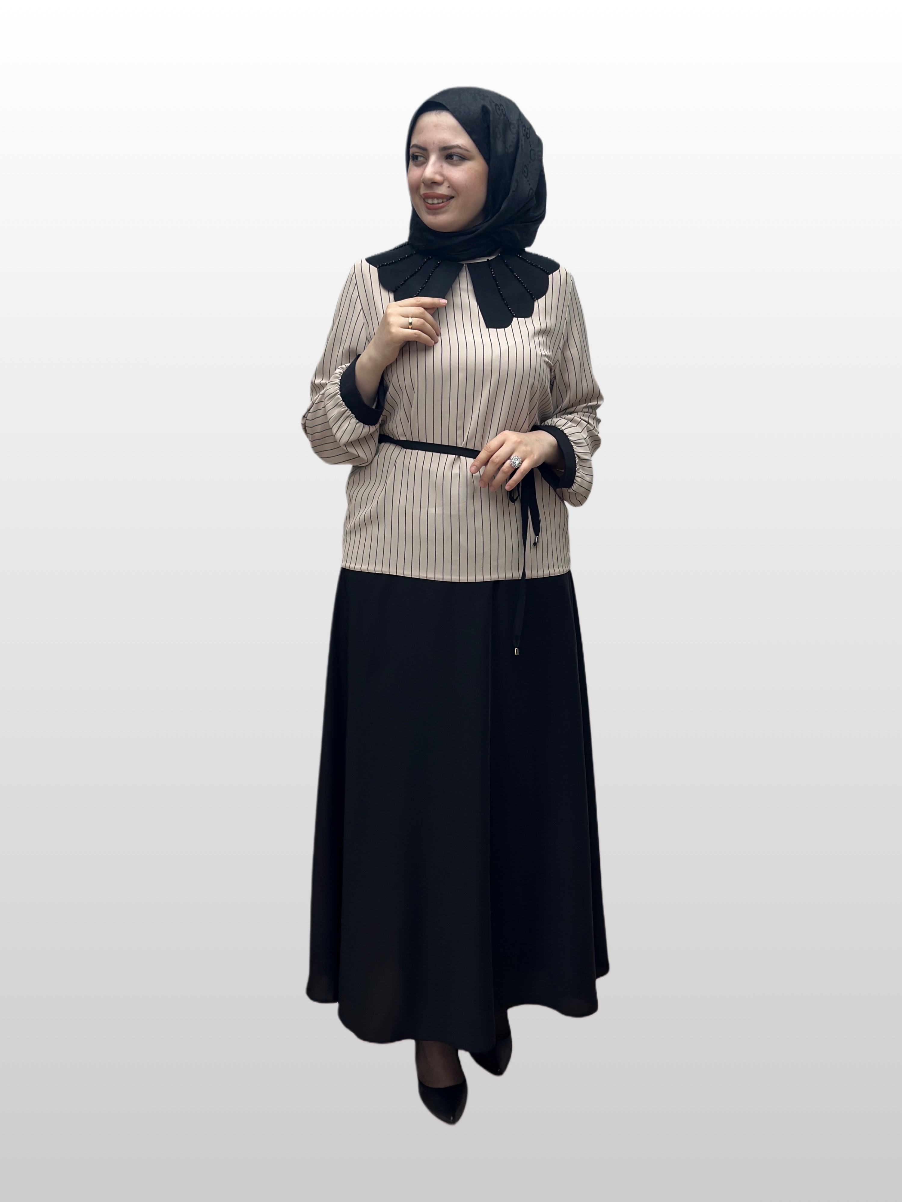 Yaka Taş İşlmeli Takım 6109