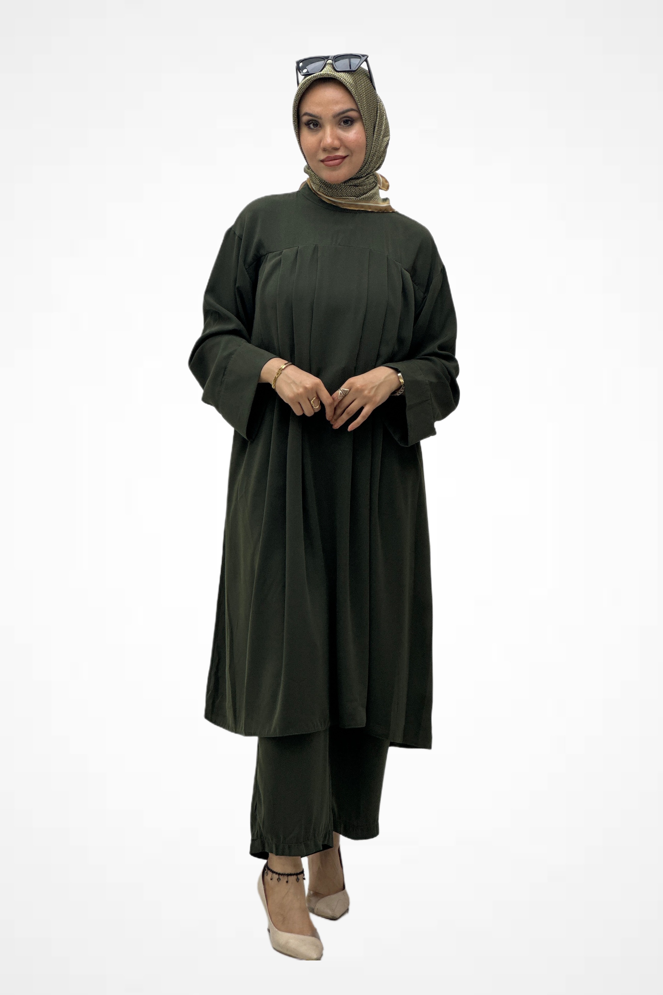 Pileli Tunik Takım 6736